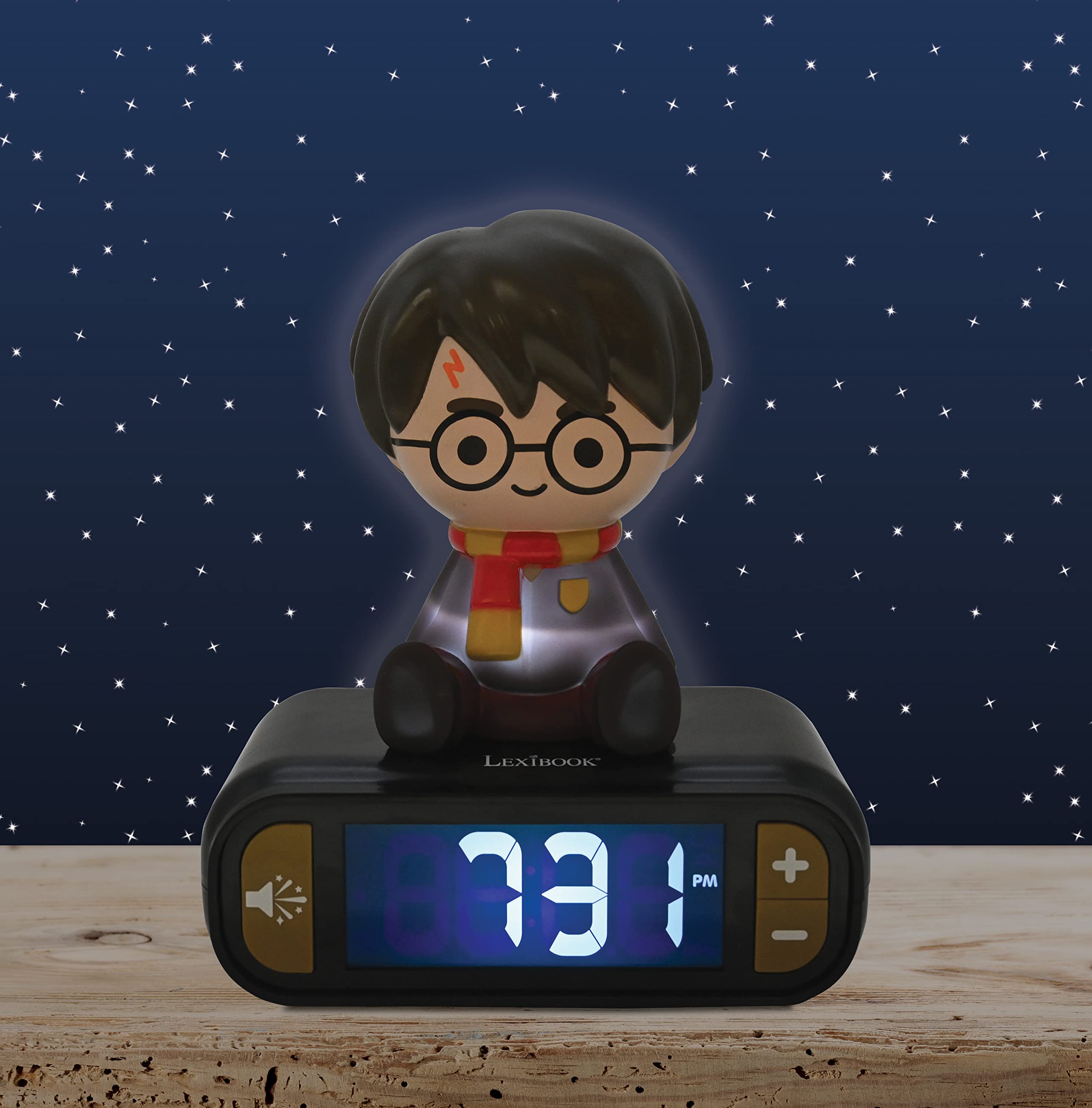 LEXIBOOK Harry Potter Digital Alarm Clock with Night Light and Snooze Function 4