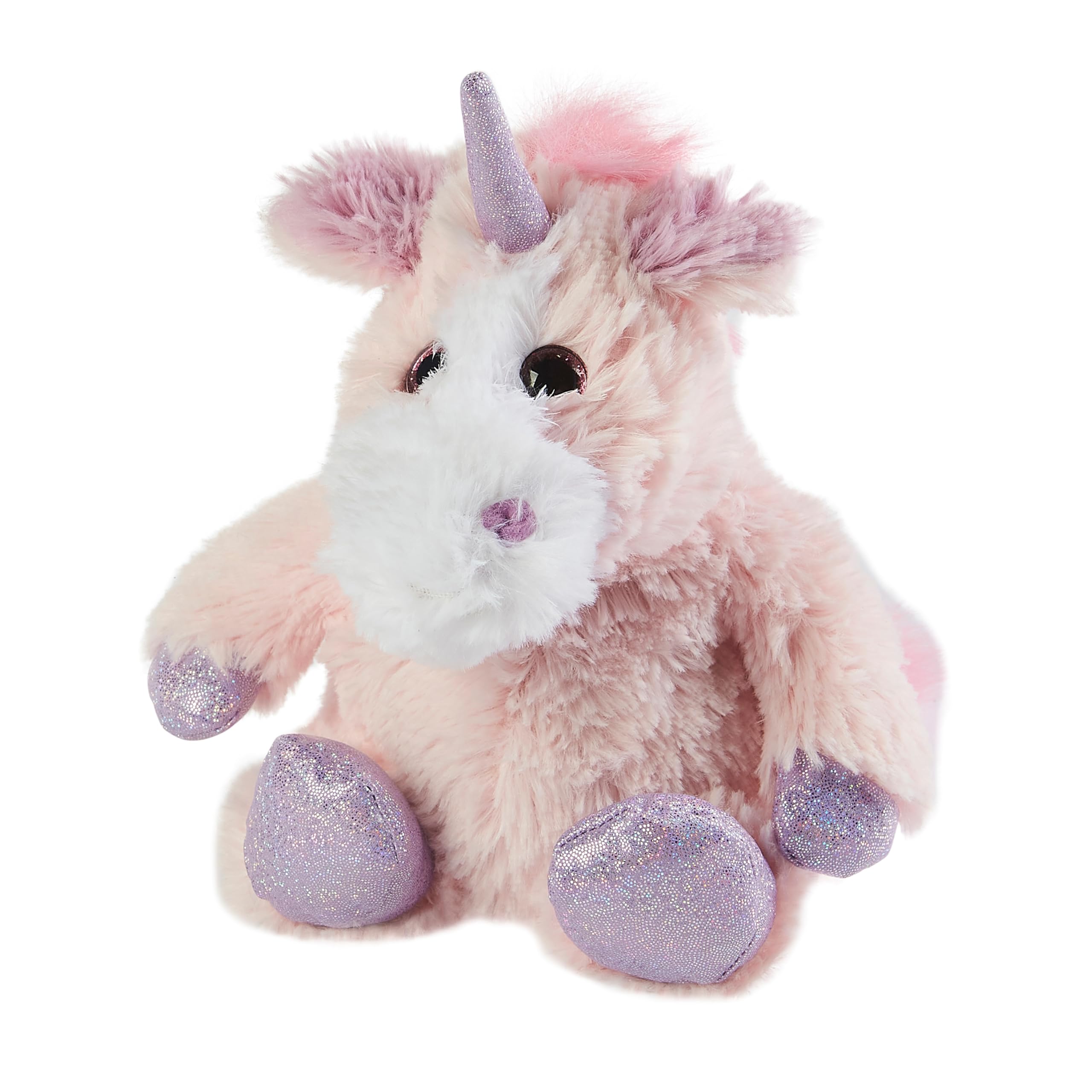 Warmies - Junior Sparkly Pink Unicorn Plush Heatable and Weighted with French Lavender Scent 6
