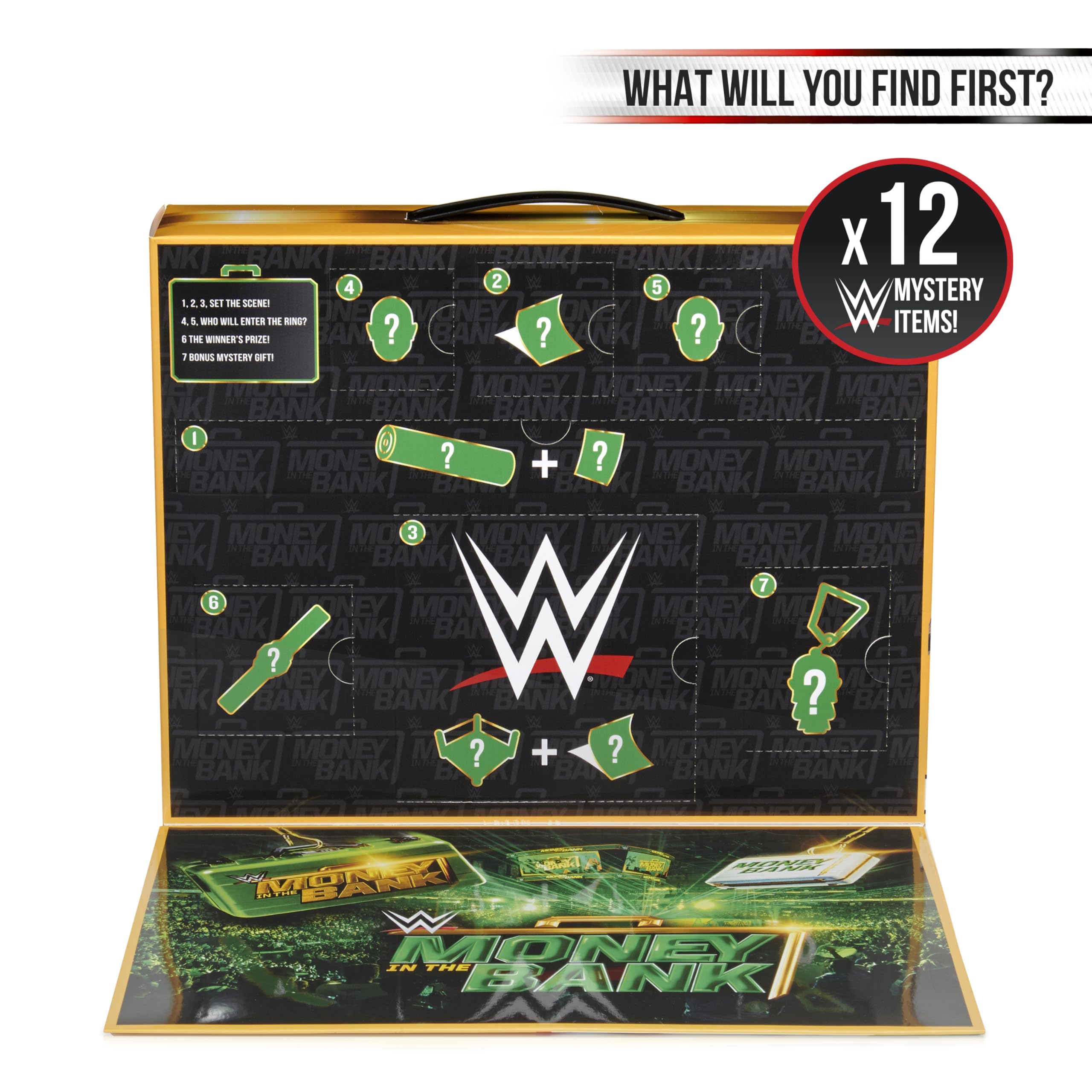 WOW! STUFF WWE Money in the Bank Mystery Gift Pack | 14+ WWE Surprises | Thumb War Superstars Included