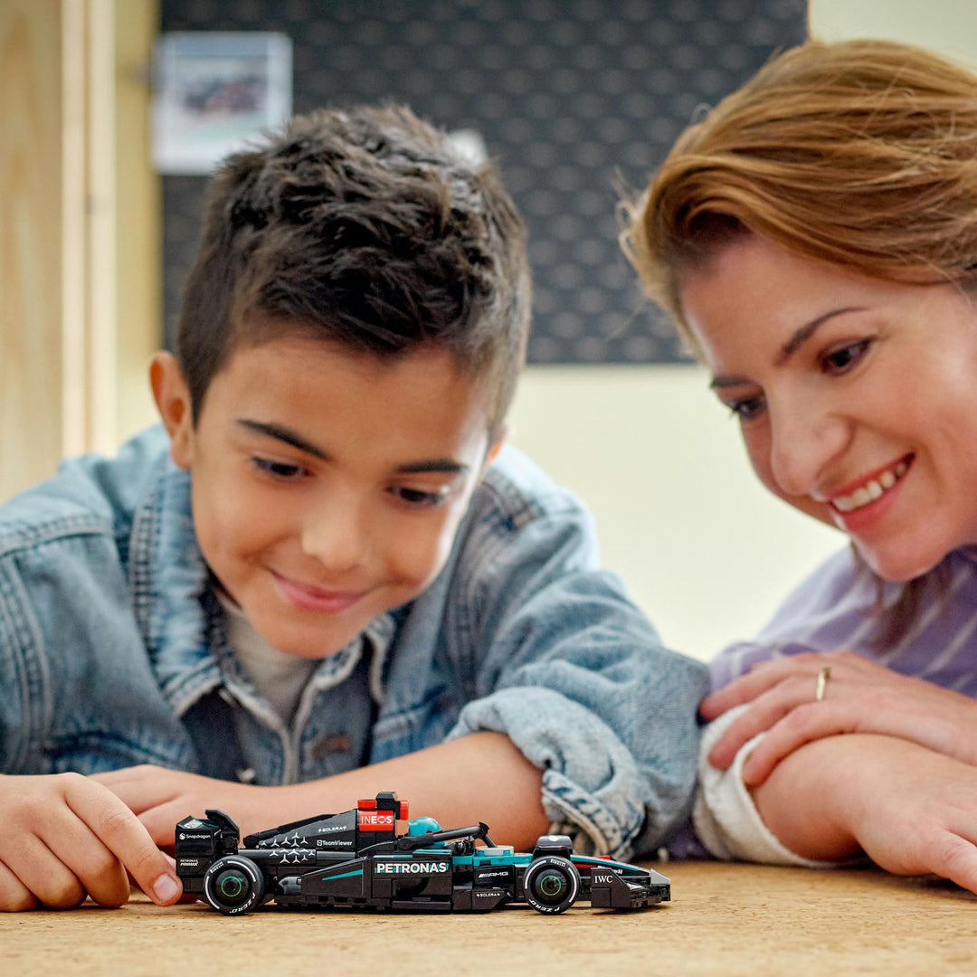 LEGO Speed Champions Mercedes-AMG F1 W15 Race Car Toy - Building Set with Driver Minifigure for Ages 10+