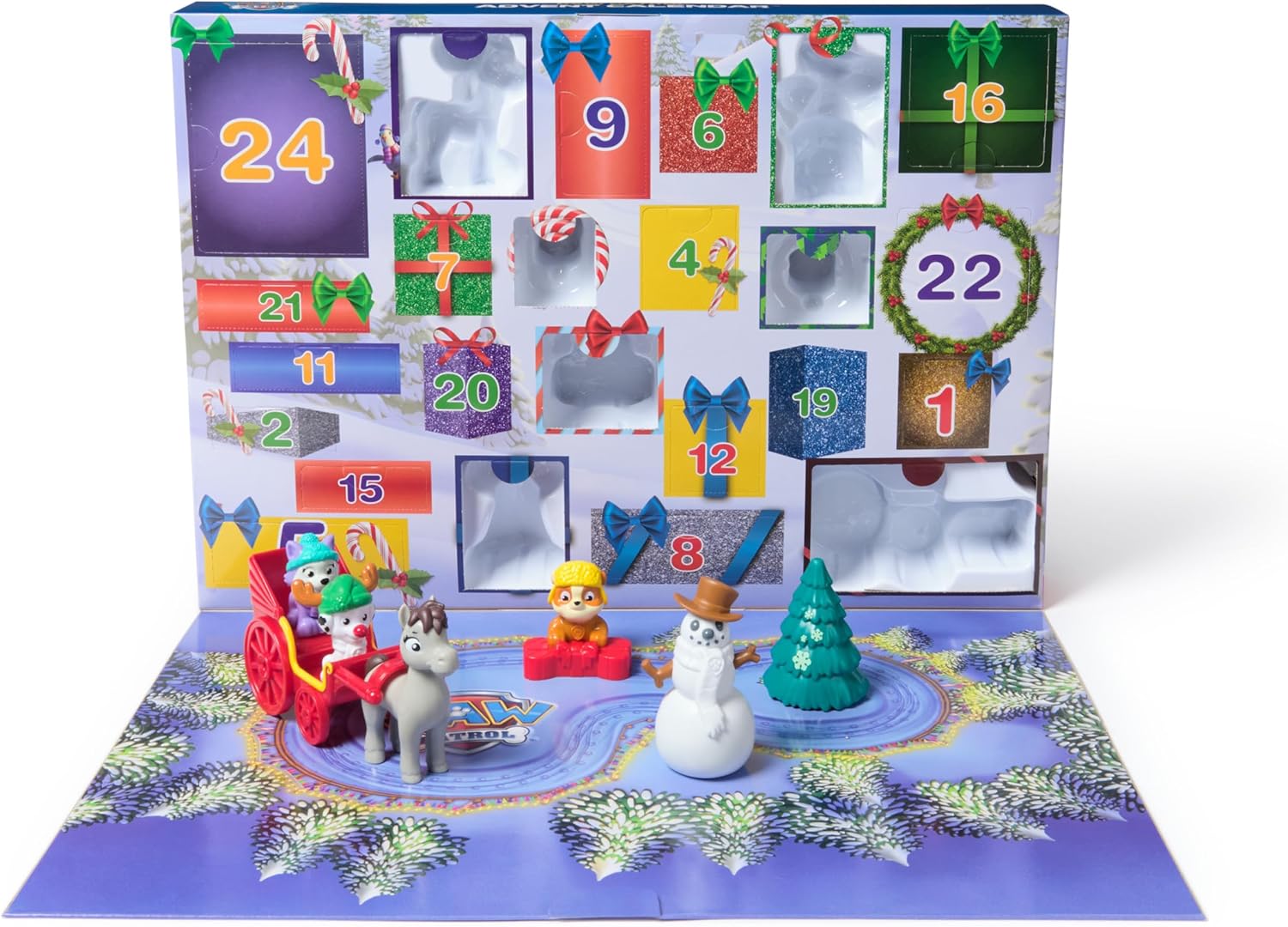 Paw Patrol 2024 Advent Calendar - 24 Surprise Toys with Figures & Accessories 1