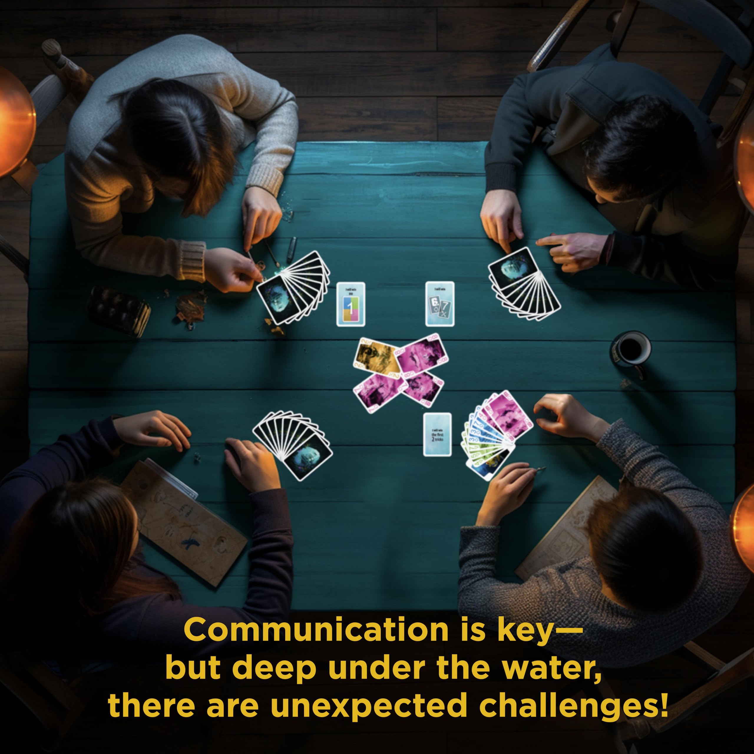Thames & Kosmos The Crew: Mission Deep Sea - Cooperative Trick-Taking Card Game | Unisex Adult | Portable 5