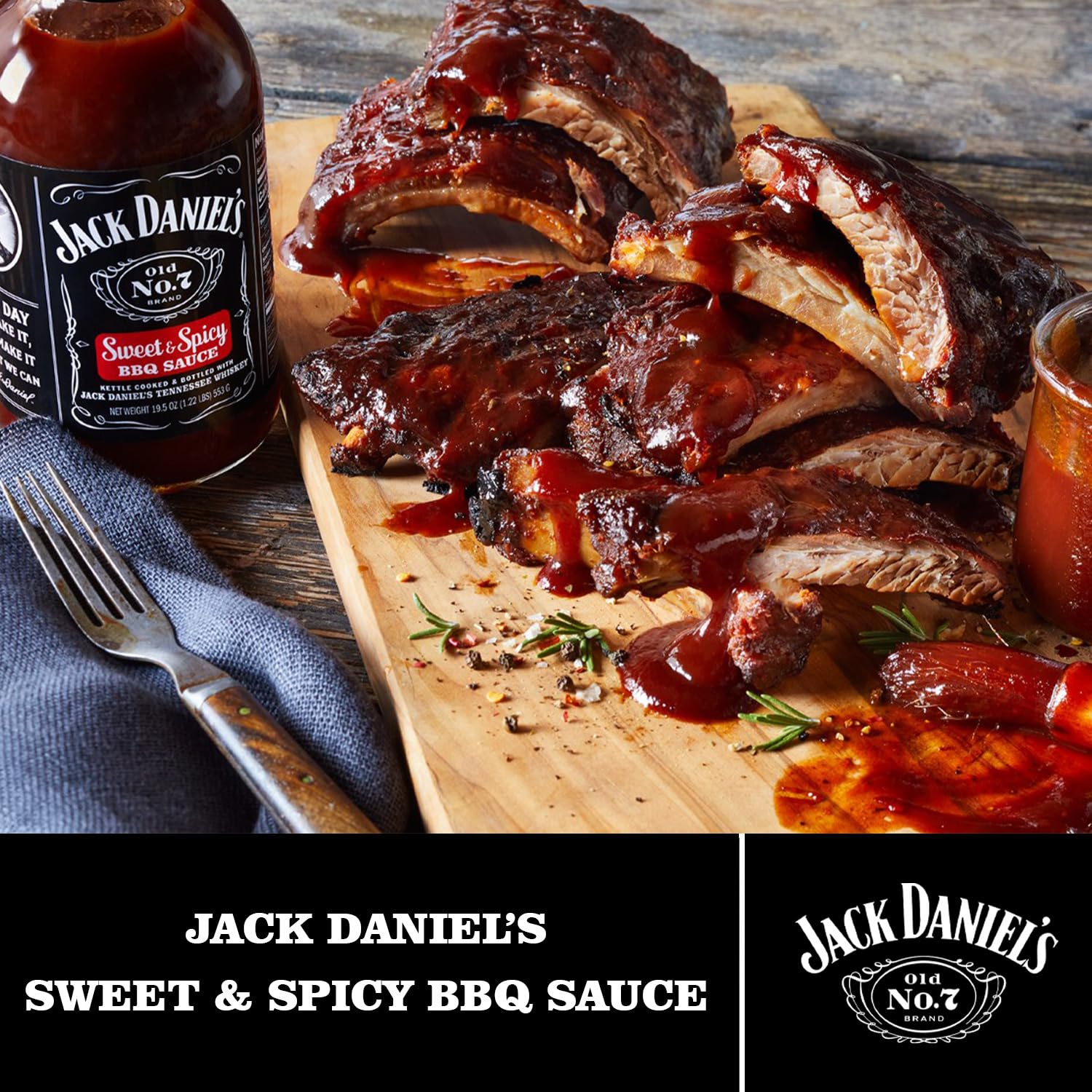 JACKDANIEL'S Sweet & Spicy BBQ Sauce - Gluten Free, 280g Bottle 3