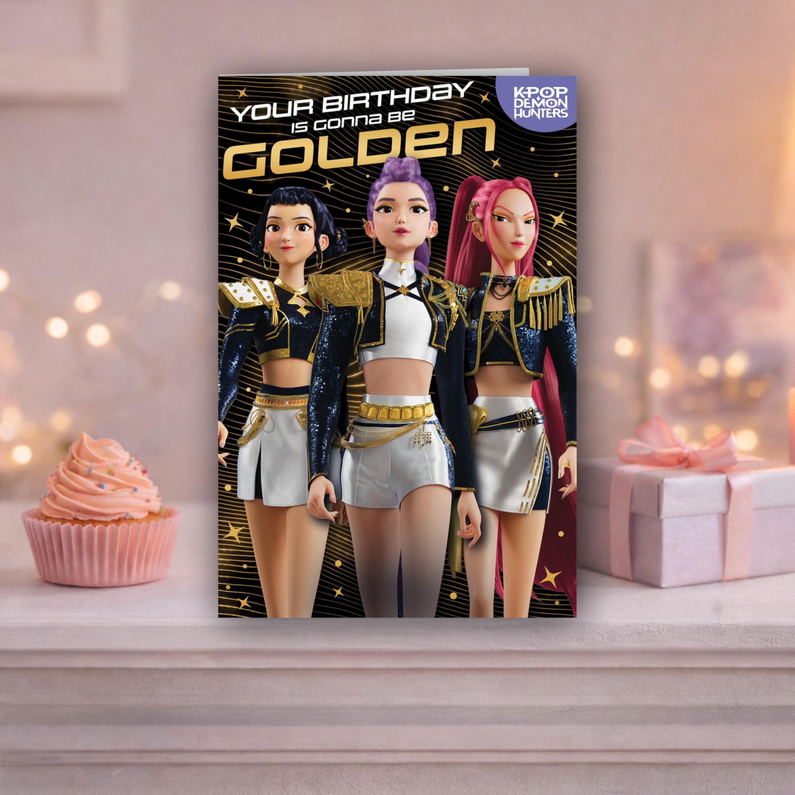 Danilo Promotions LTD KPOP Birthday Card - Official Licensed, Golden Color, Standard Size 2