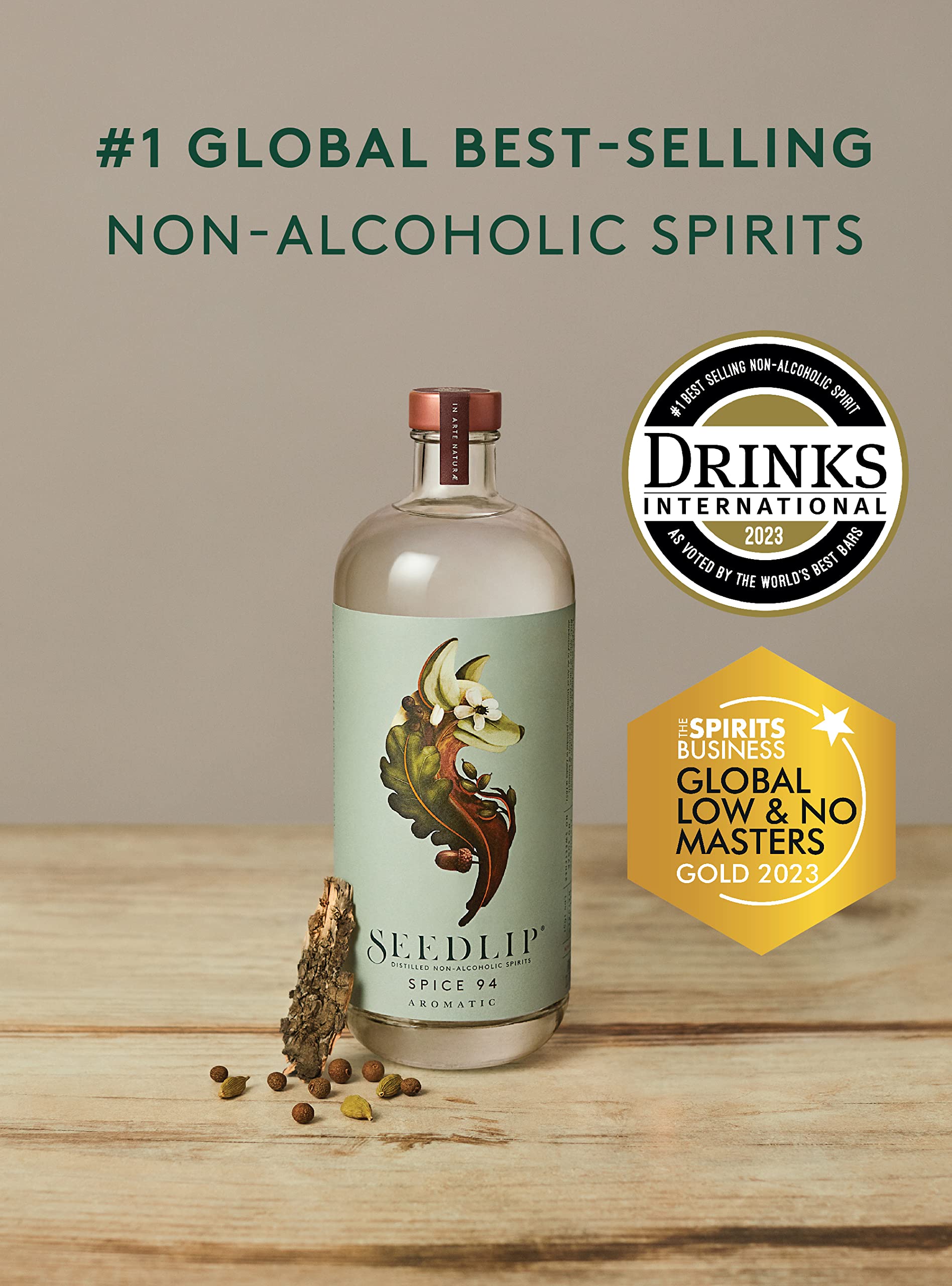 SEEDLIP Spice 94 Non-Alcoholic Spirit - Aromatic Botanical Distillate | 70cl