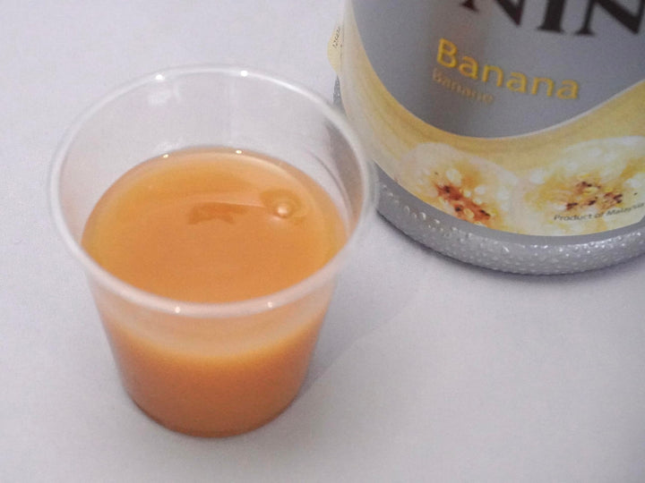 MONIN Banana Fruit Mix Puree 1L - Vegan-Friendly Banana Puree for Cocktails, Frappes & Iced Beverages