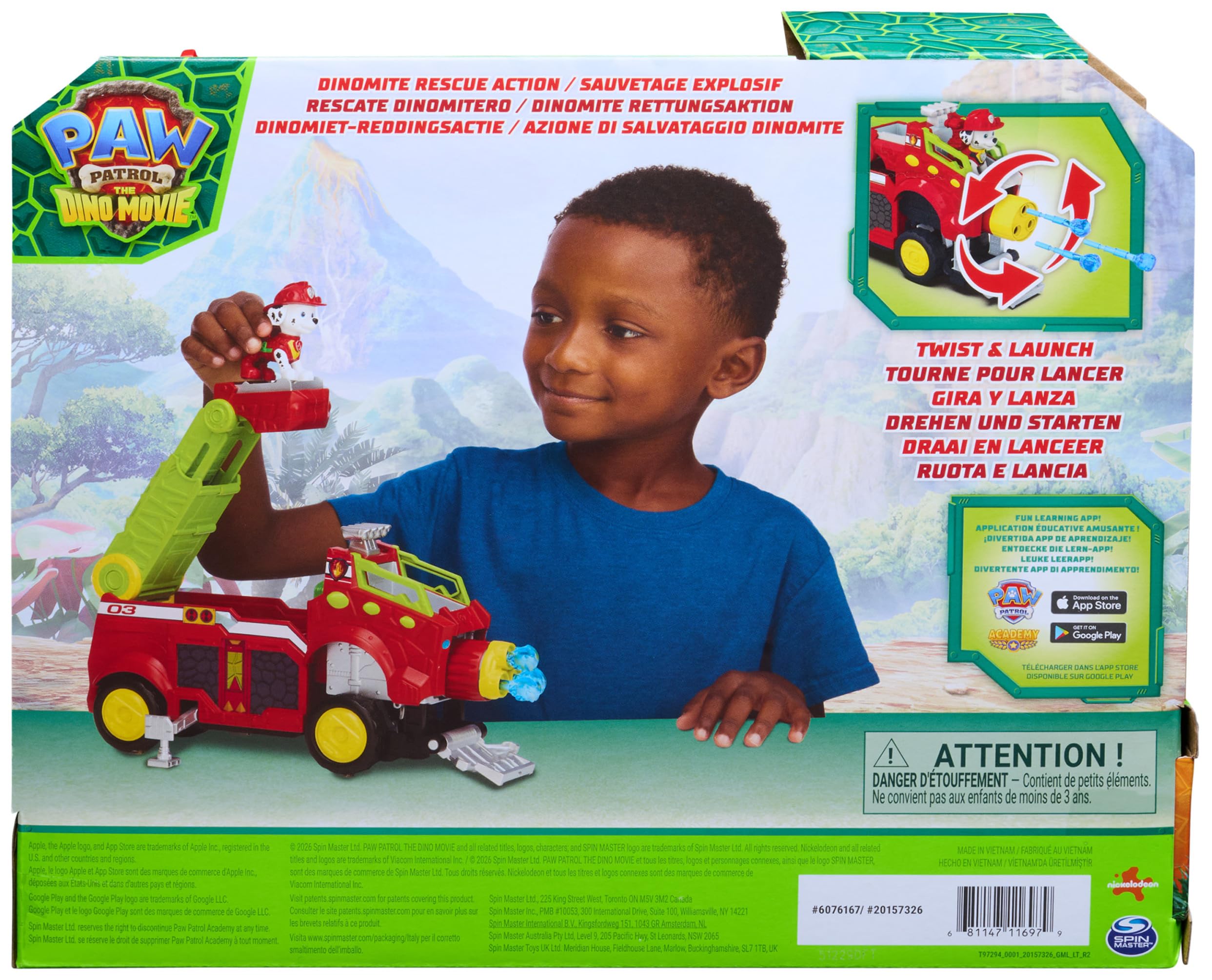 Paw Patrol Dino Rescue Responder Playset - Over 25.4 cm Long, Ages 3+ 9