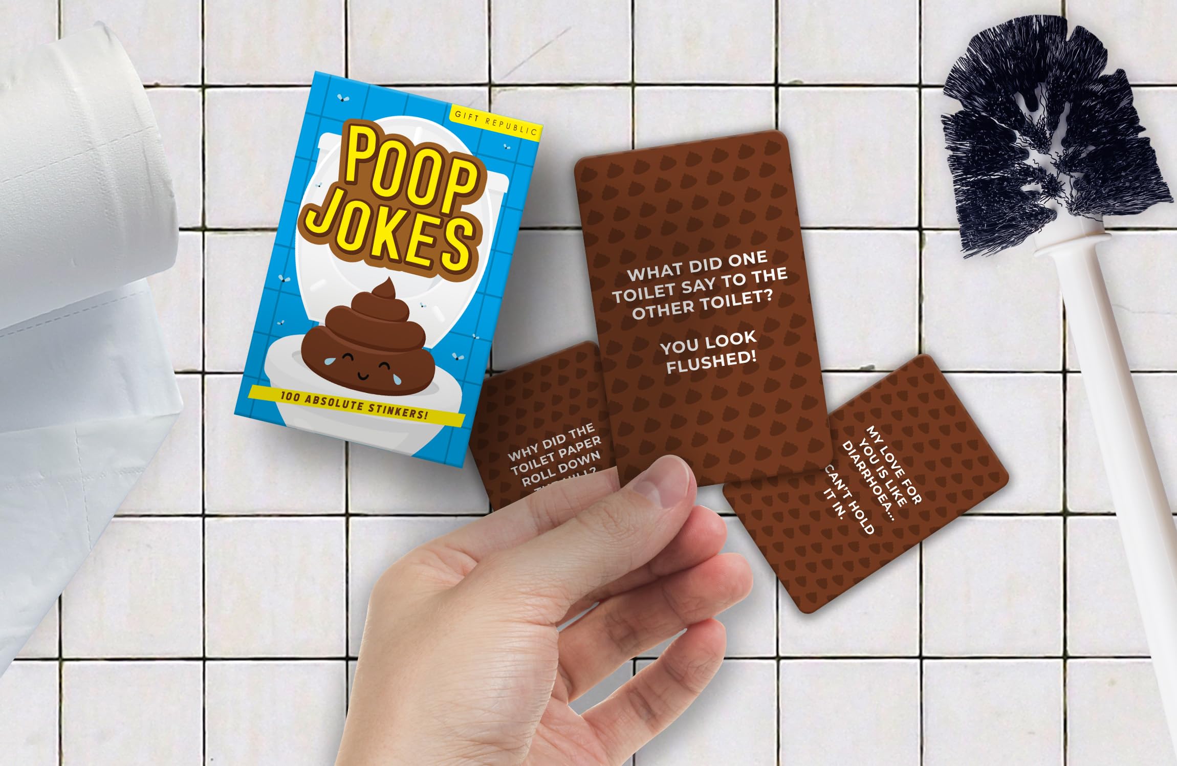 Gift Republic Poop Jokes Cards - 100 Hilarious Poo Jokes and Puns for Kids and Adults 4