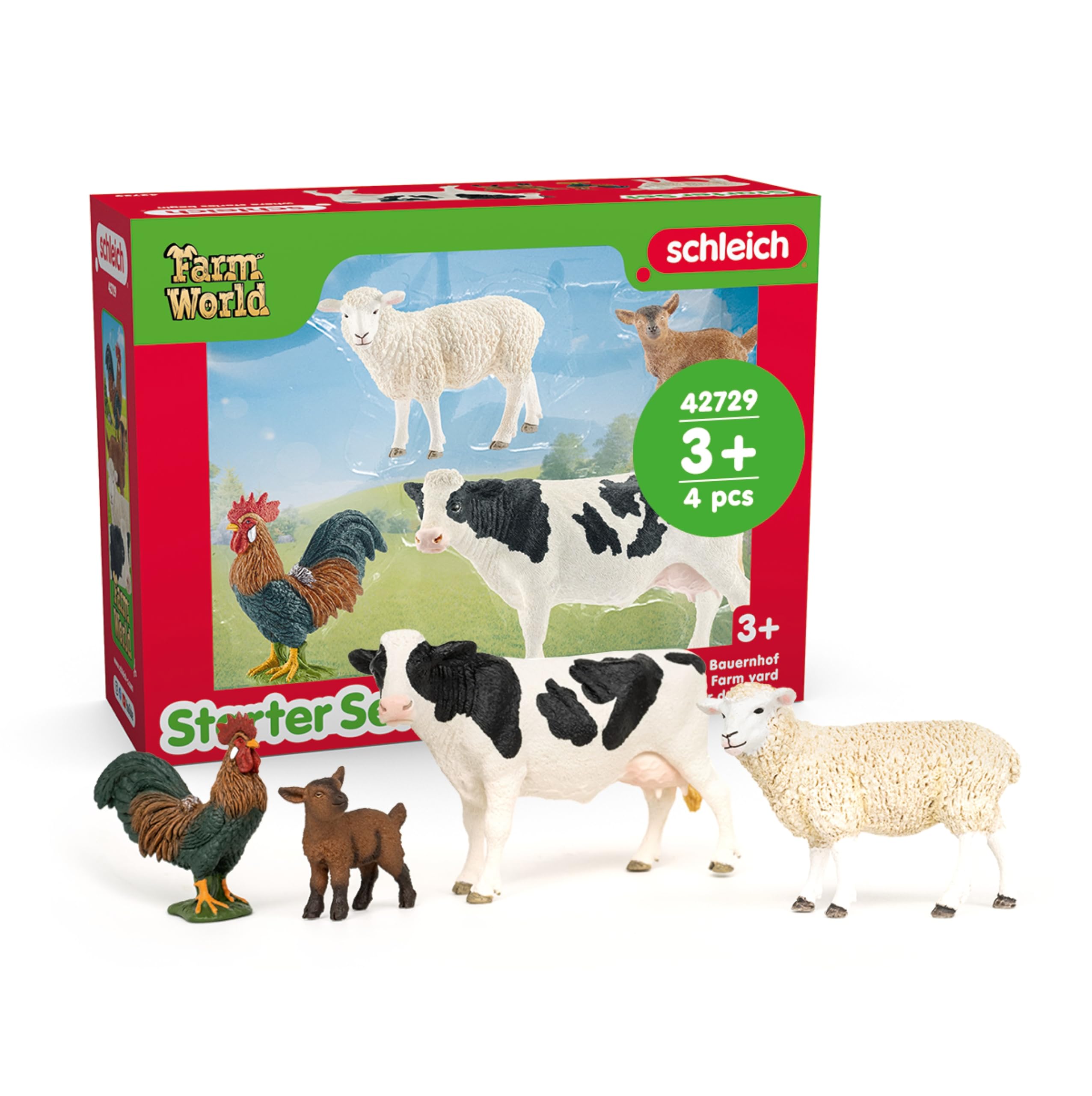 Schleich Farm World Starter Set - 6 Farm Animals | Ages 3+ 1