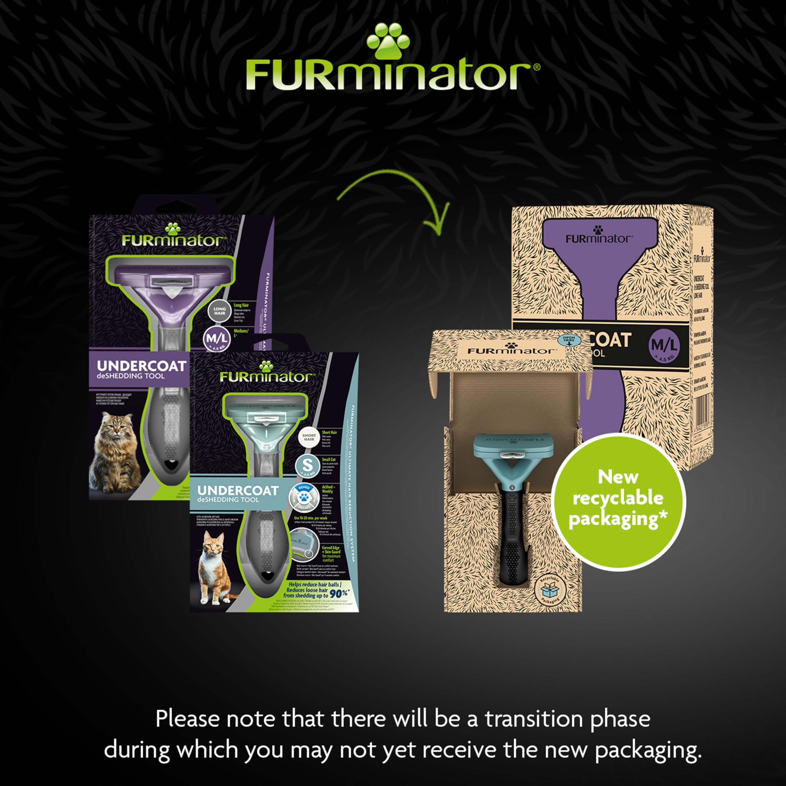 FURminator Undercoat deShedding Tool - Short Hair Cat Size S | Reduces Shedding by 90% 6