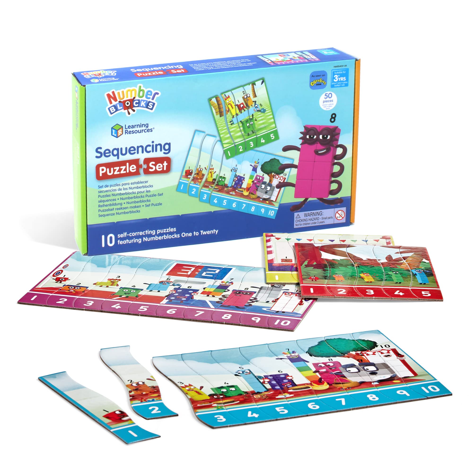 Learning Resources Numberblocks Sequencing Puzzle - Educational Maths Toy for Ages 3-7