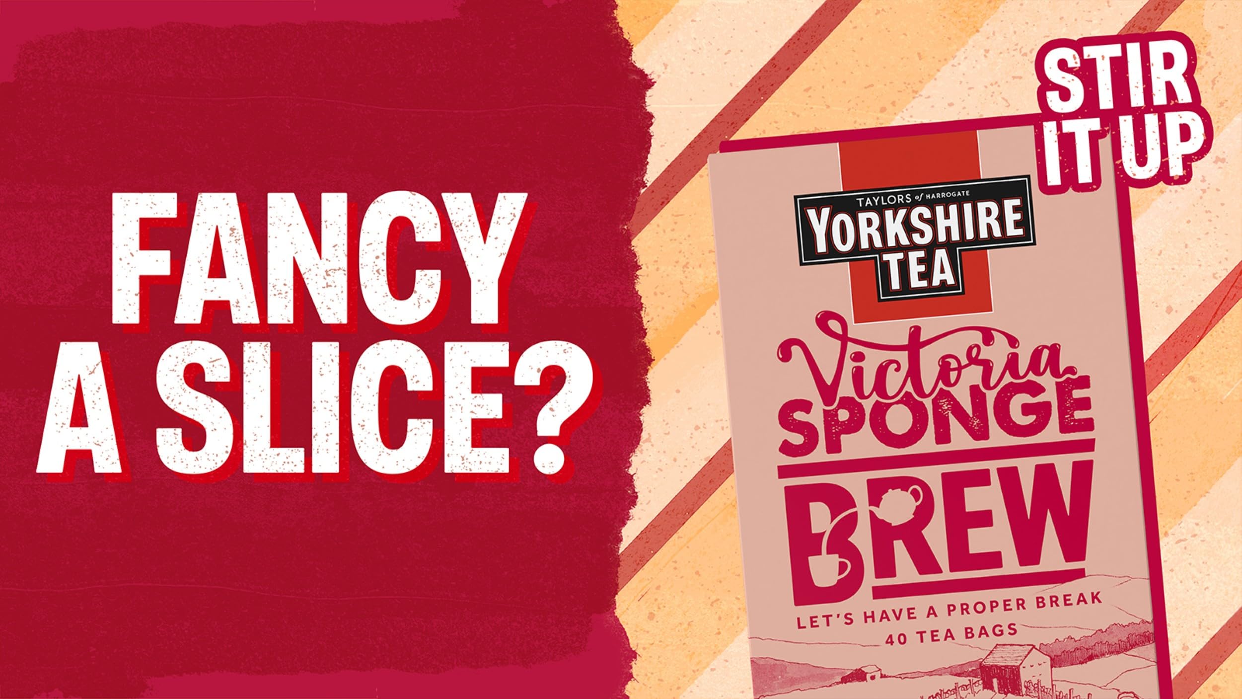 Yorkshire Tea Victoria Sponge Cake Flavoured Tea Bags - 160 Bags (4 Boxes of 40) | Black Tea 4