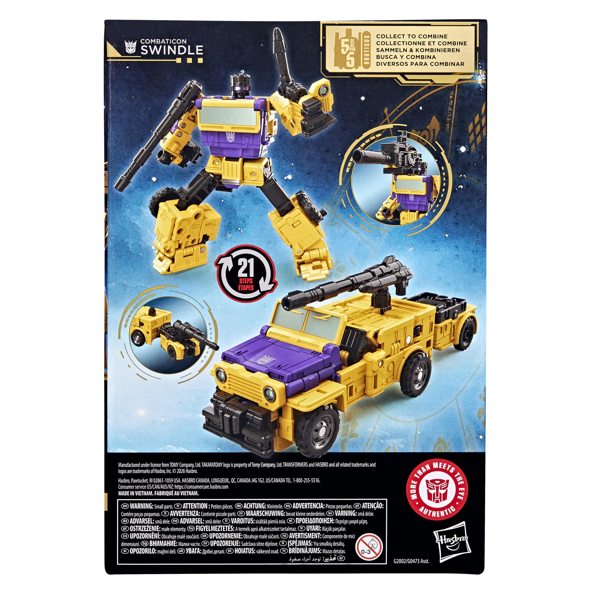 Transformers Age of the Primes Combaticon Swindle - Voyager Class 16.5 cm Action Figure | Ages 8+ 6