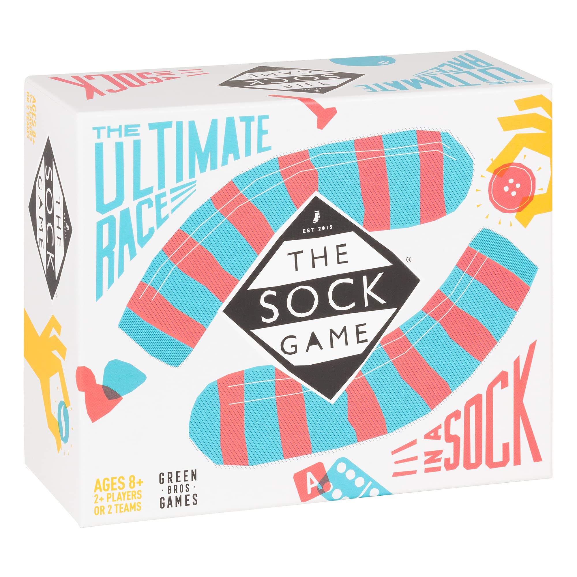Asmodee The Sock Game - 2-10 Players | Ages 8+ | 5-30 Min Play Time | Family Board Game 1