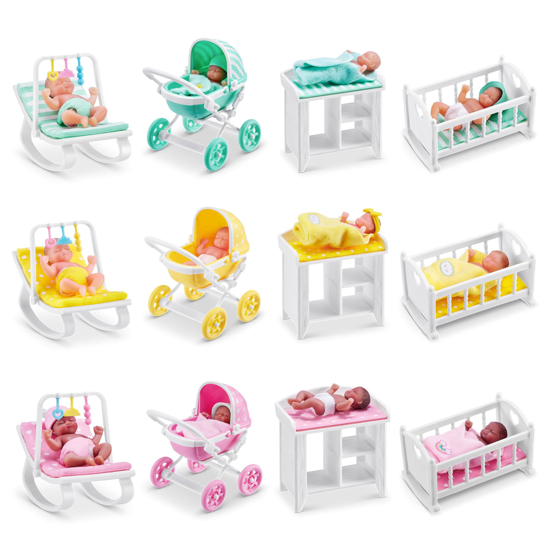 5 Surprise My Mini Baby Series 1 - Collectible Mystery Capsules with Realistic Baby Dolls & Playsets