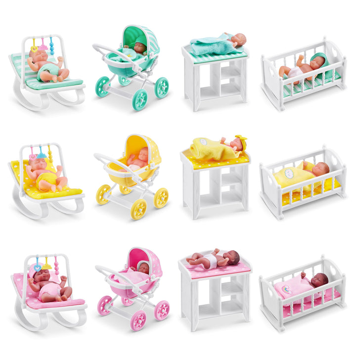 5 Surprise My Mini Baby Series 1 - Collectible Mystery Capsules with Realistic Baby Dolls & Playsets