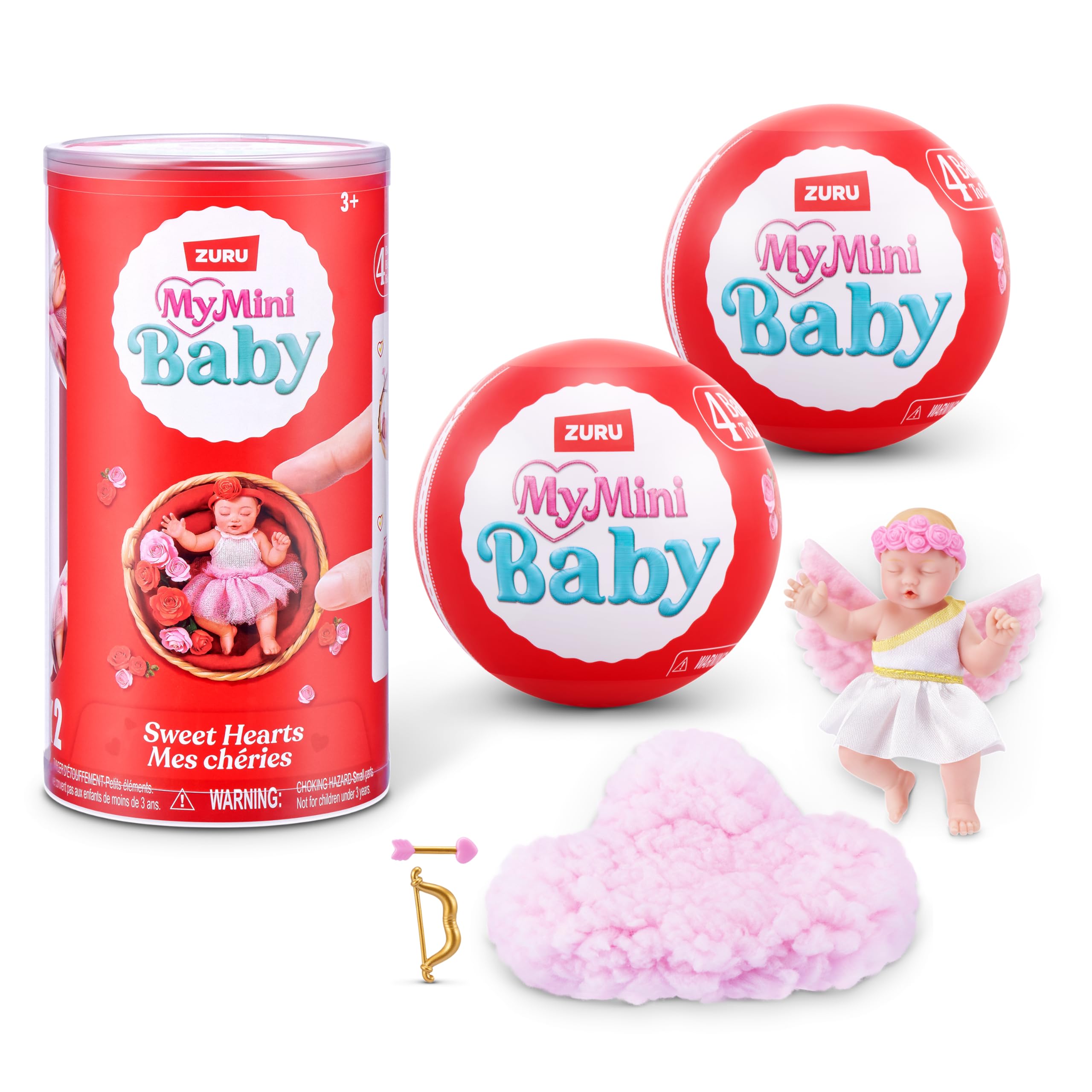 ZURU MY MINI Sweet Hearts Baby Playset 2 Pack | Collectible Mystery Capsule | Ages 3+ 1