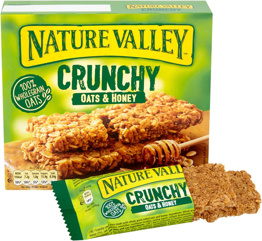 Nature Valley Crunchy Oats & Honey Cereal Bars - Pack of 5 (50 Bars Total)