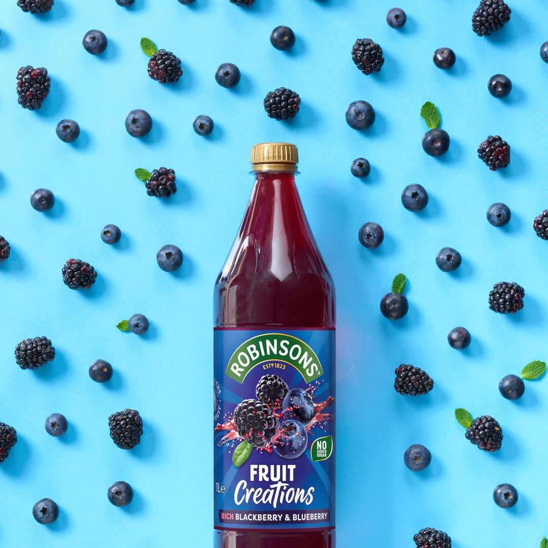 Robinsons Fruit Creations Blackberry & Blueberry Squash 1L