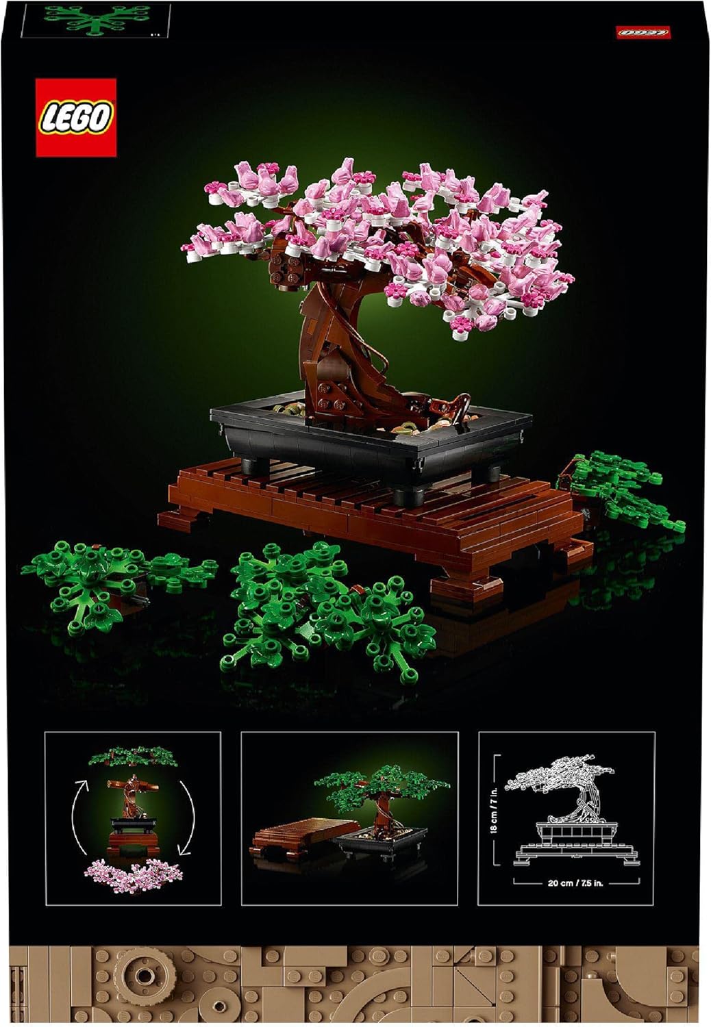 LEGO 10281 Icons Bonsai Tree Building Set - Cherry Blossom & Green Leaves for Adults 9