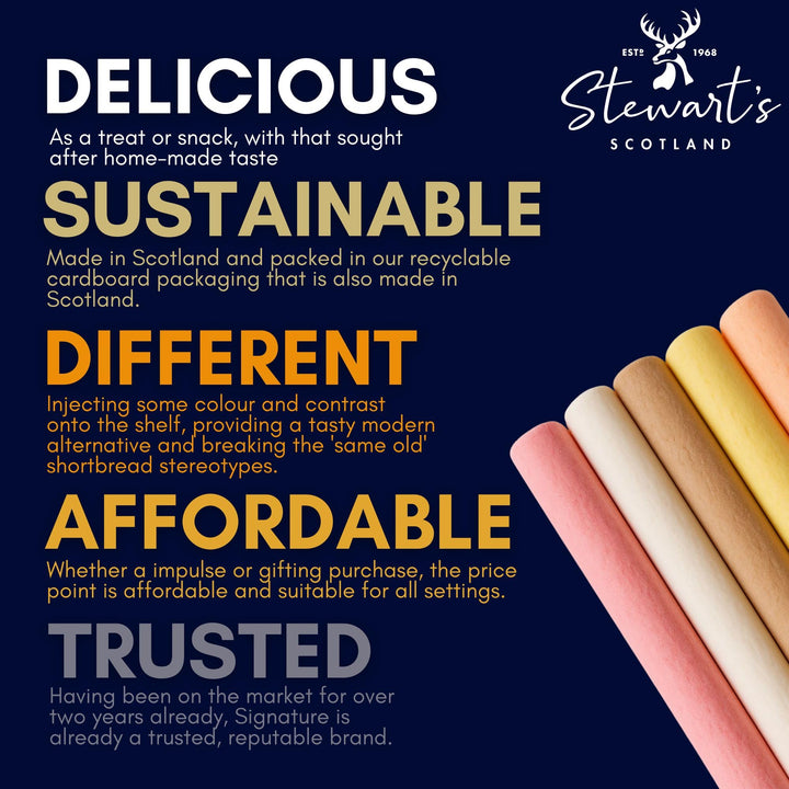 Stewart's Edinburgh Rock Sticks, 135g - Vegan Friendly Scottish Confectionery