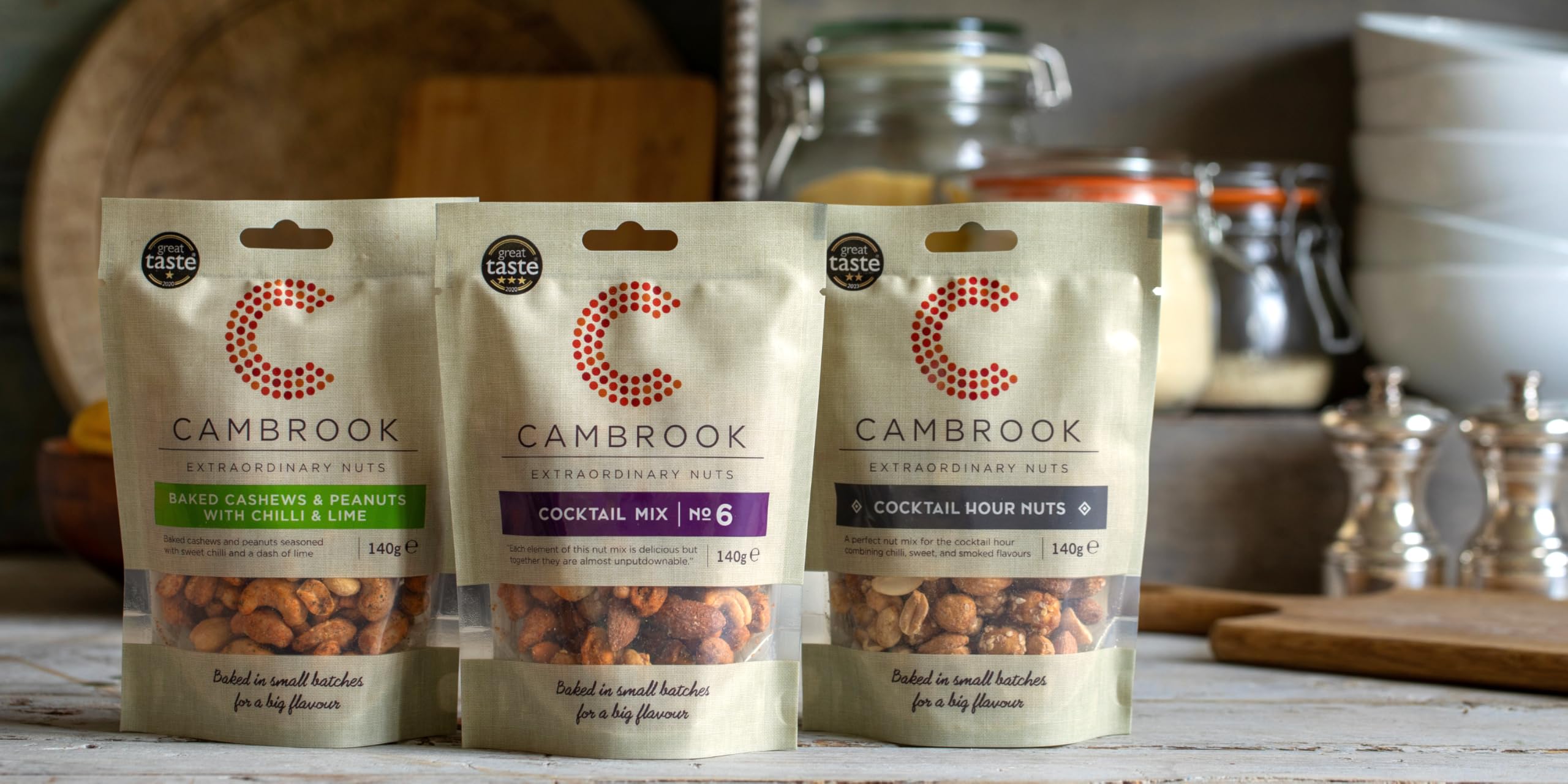 Cambrook Extraordinary Nuts - Cocktail Hour Mixed Nuts, Spicy, Smoky & Caramelised | 140g 4