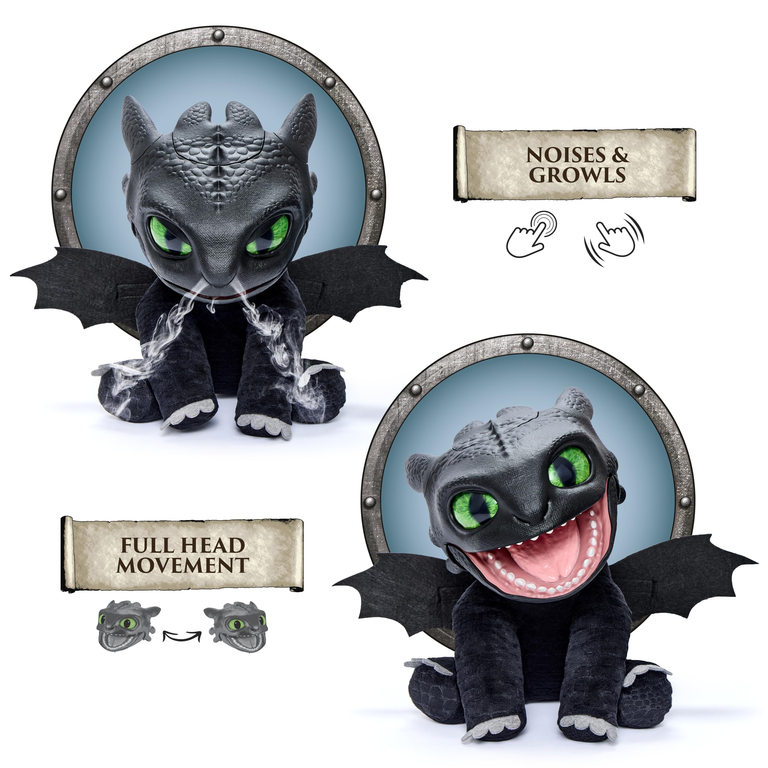 Toothless Puppetronic by RealFX - Animatronic Dragon with Sound & Smoke Effects