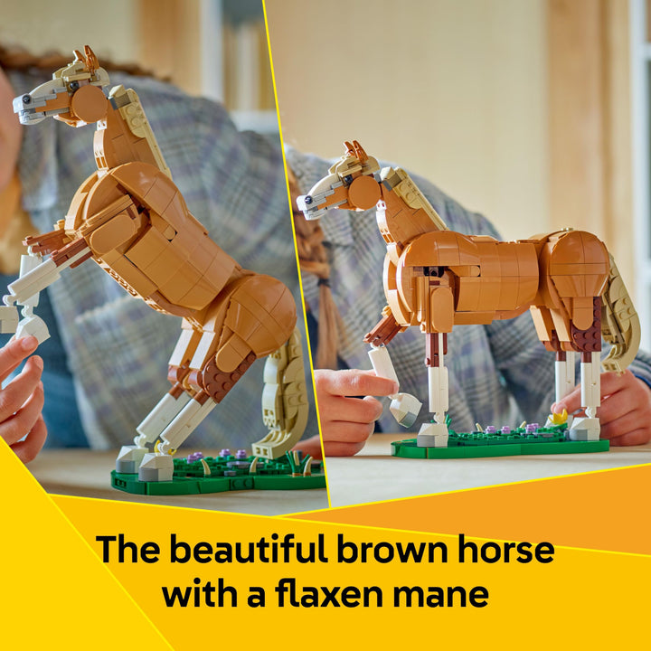 LEGO Creator 3in1 Beautiful Horse Toy - 3 Animal Building Sets for Ages 9+