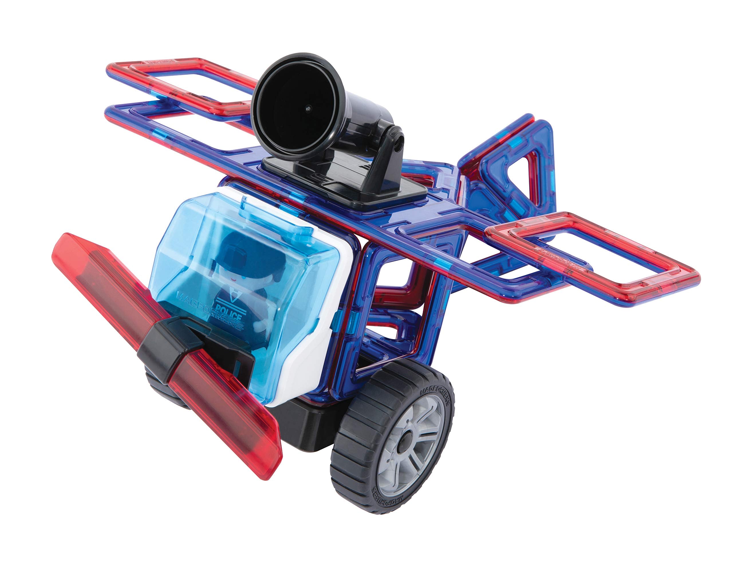 Magformers Police & Rescue Magnetic Building Set | 26 Pieces | Ages 3+ | STEM Toy 7