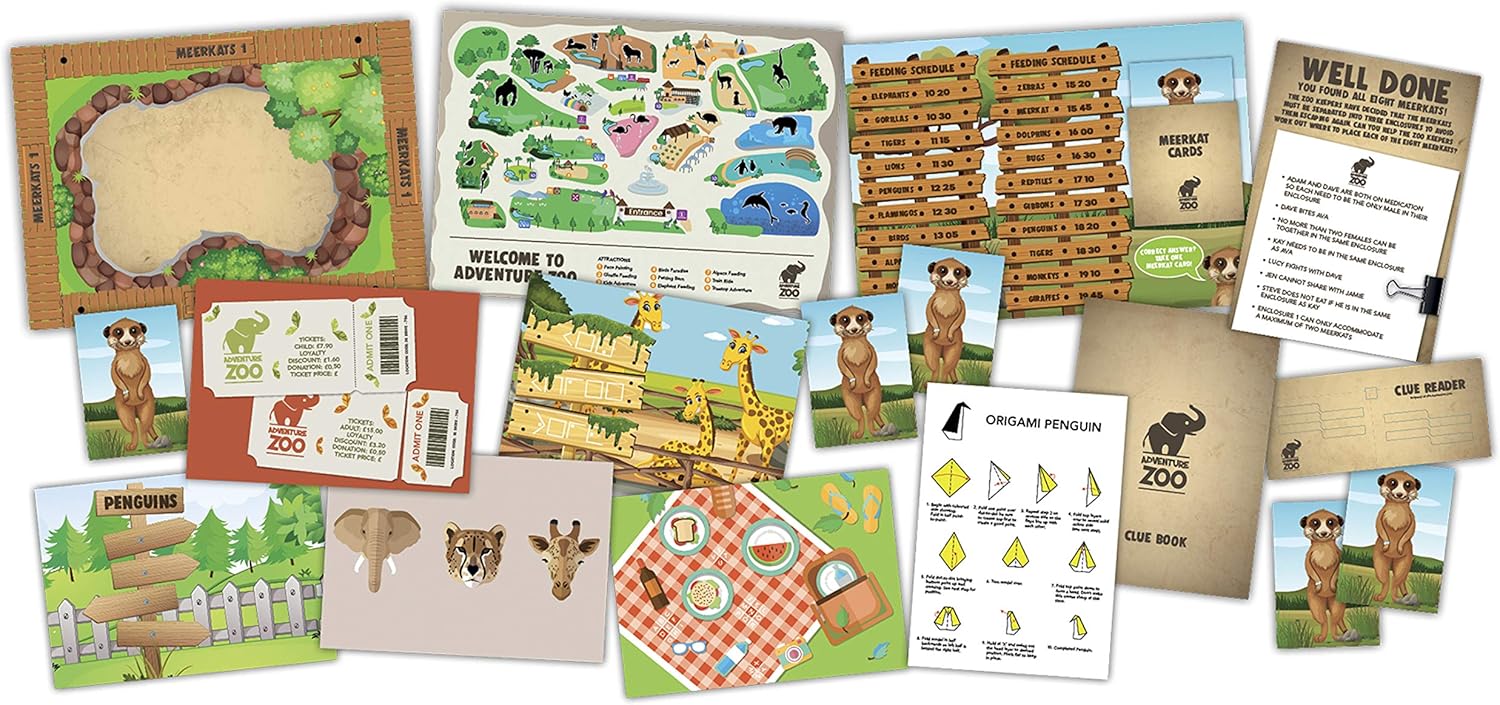 Trapped The Zoo Escape Room Game Pack TZ001 2