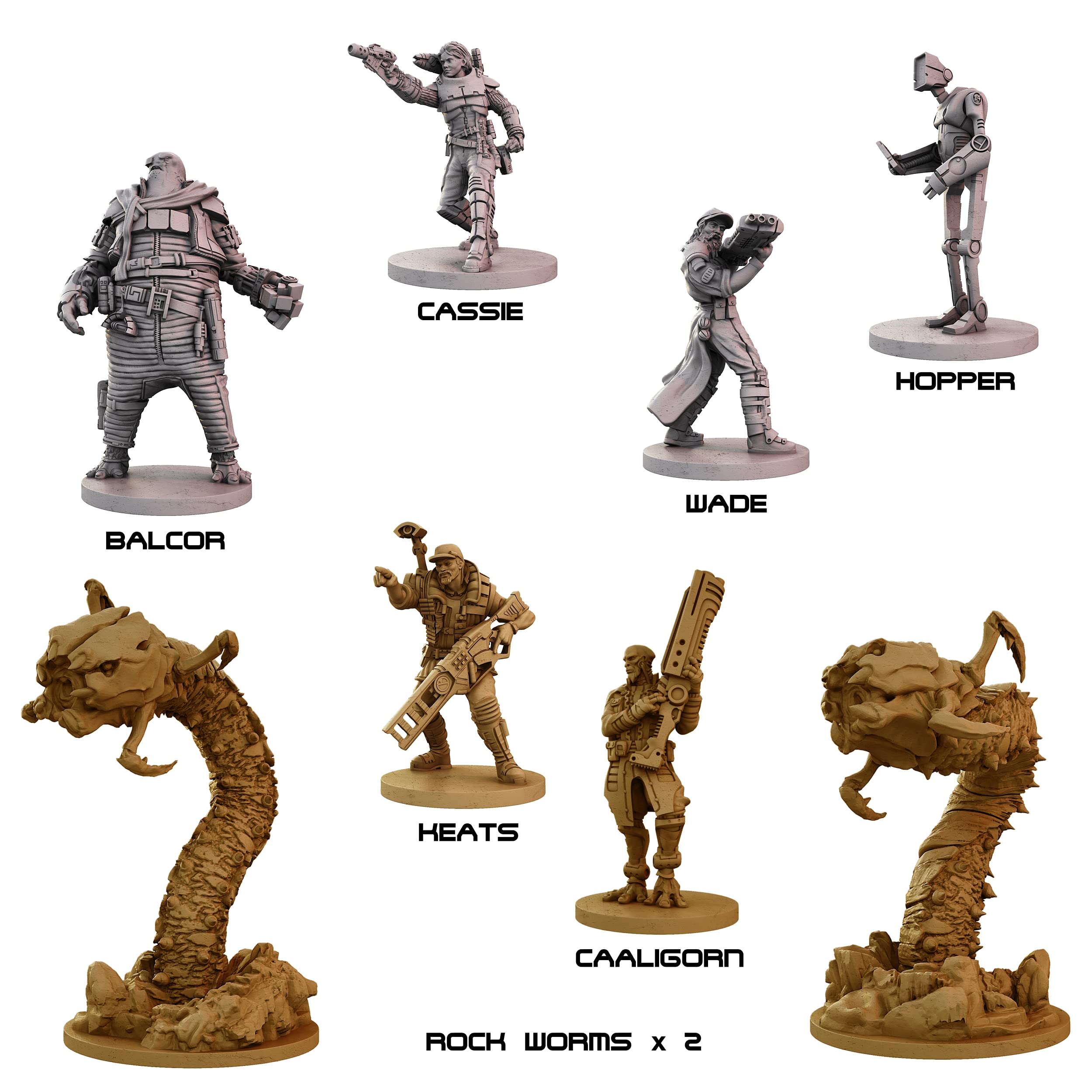 Battle Systems Core Space First Born Sci-Fi Miniatures Board Game Starter Set for 1-4 Players 7