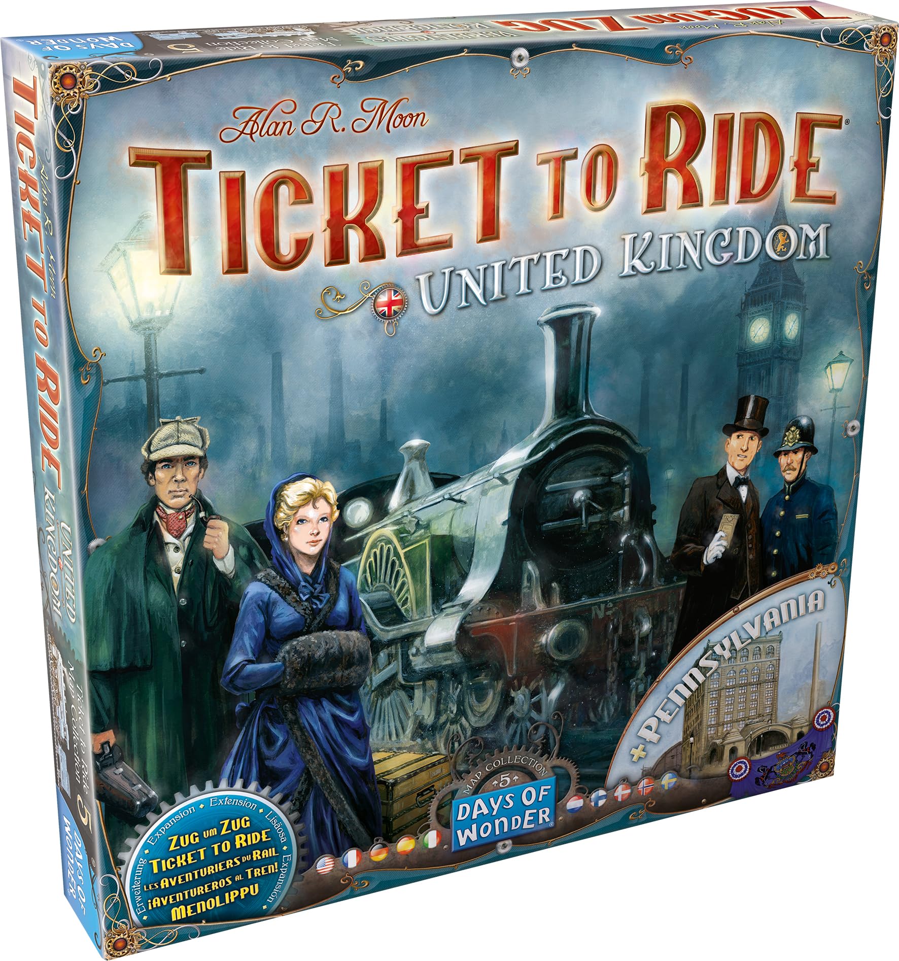 Days of Wonder Ticket to Ride United Kingdom and Pennsylvania Board Game Expansion 9