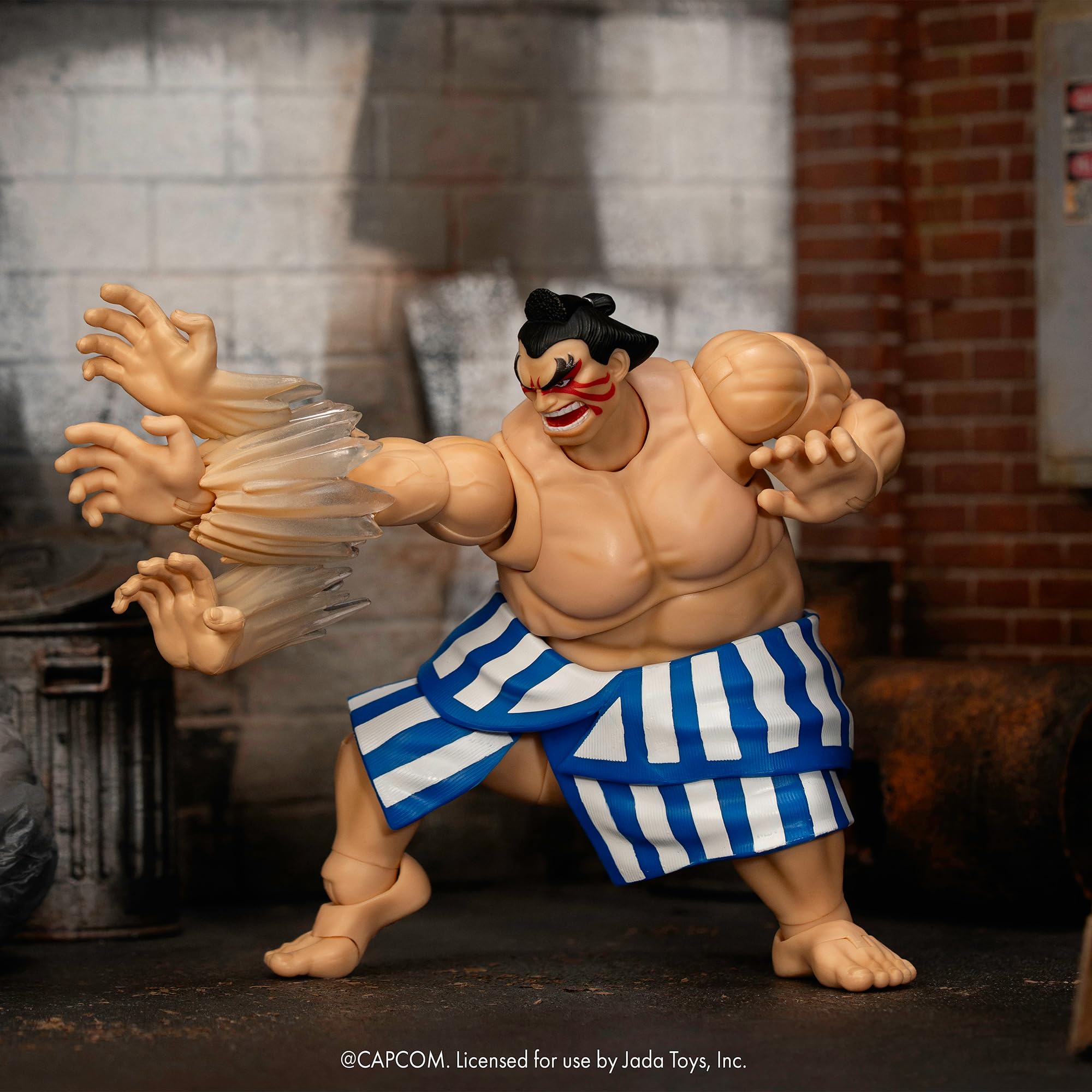 Jada Street Fighter II E. Honda Action Figure - 16 cm Tall, Fully Articulated, Collector Packaging 4