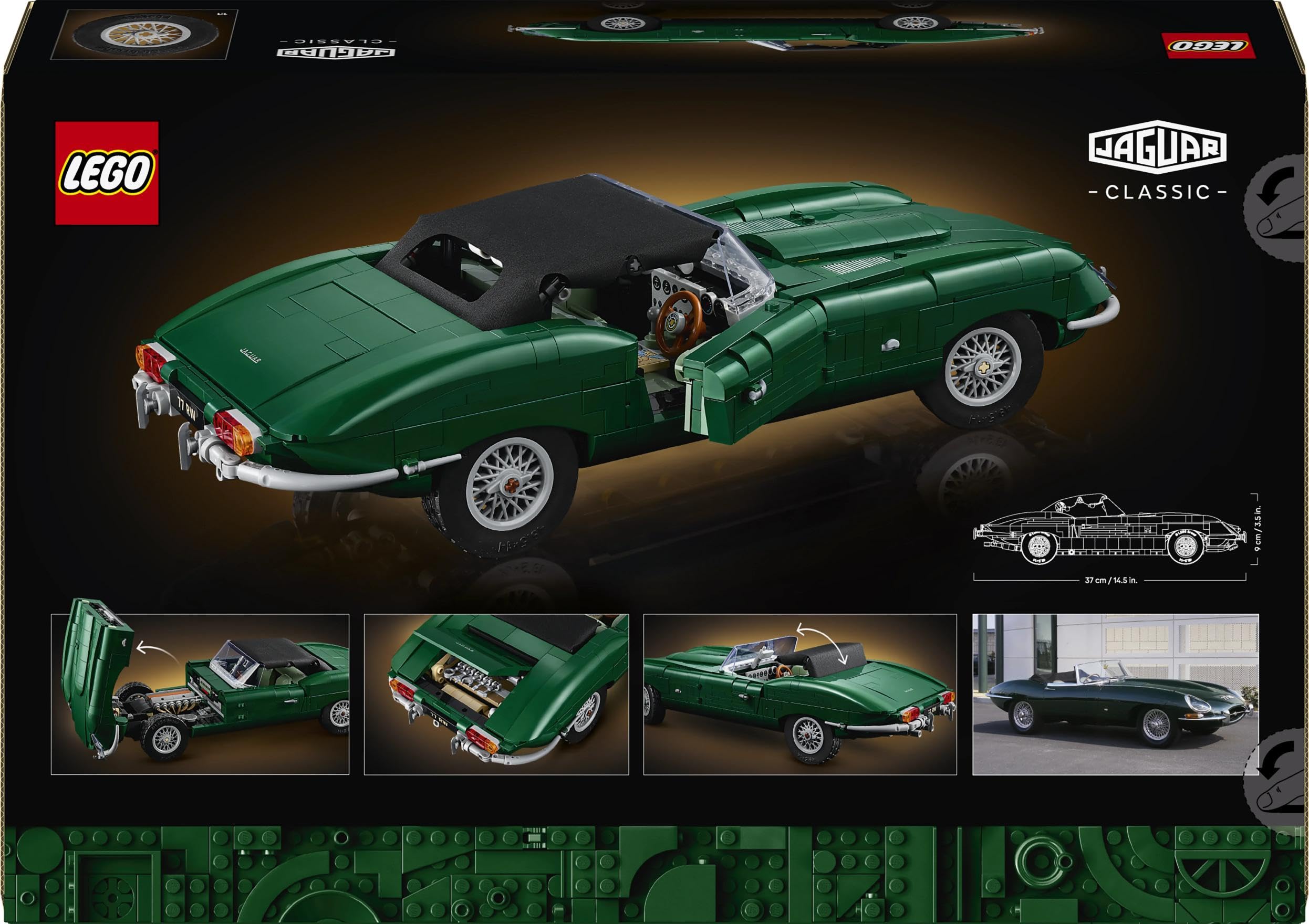 LEGO Icons Jaguar E-Type - Classic Sports Car Model Kit for Adults | 18+ Age Range | 11381 7