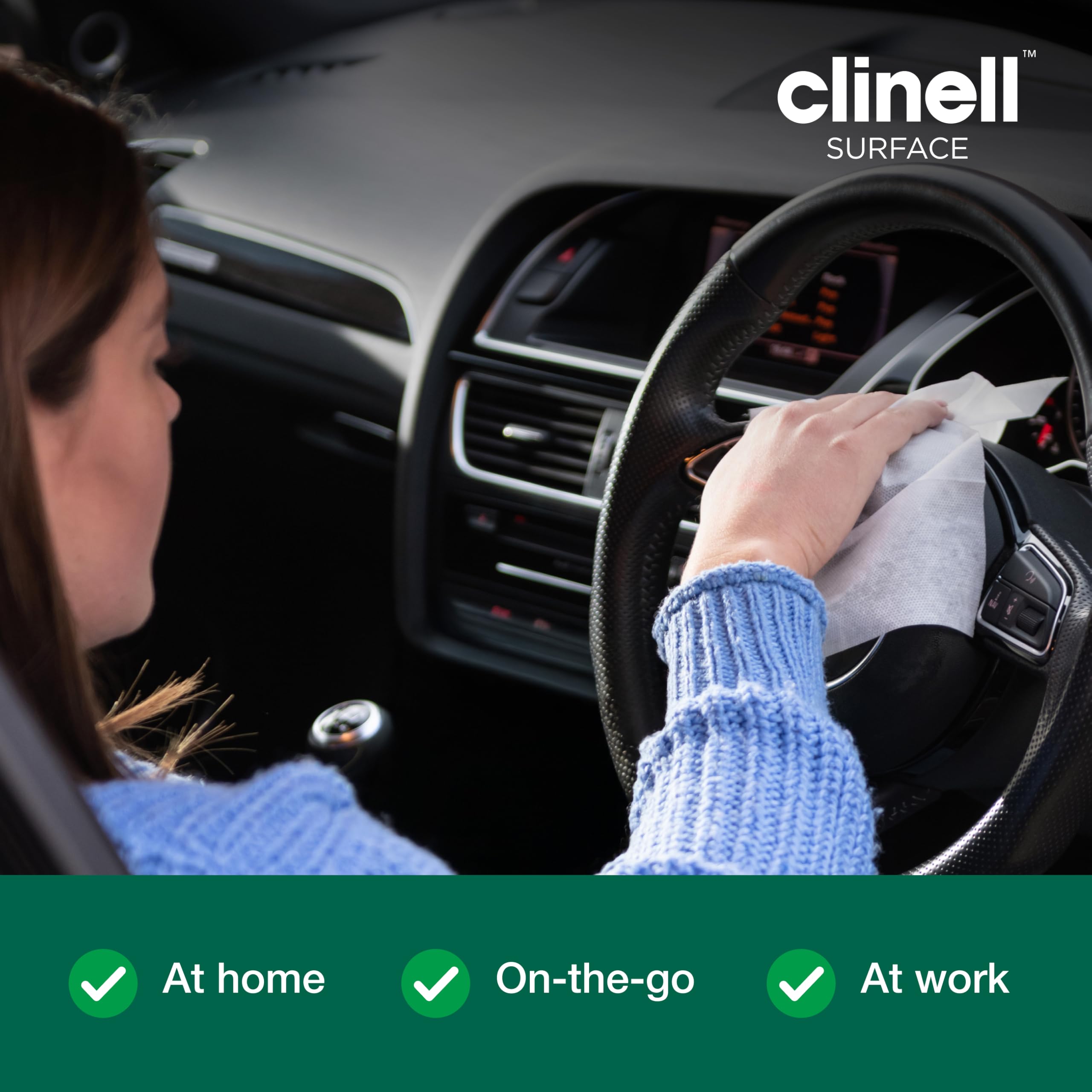 Clinell Universal Biodegradable Disinfectant Wipes - 140 Count Pack | Kills 99.99% Germs 5