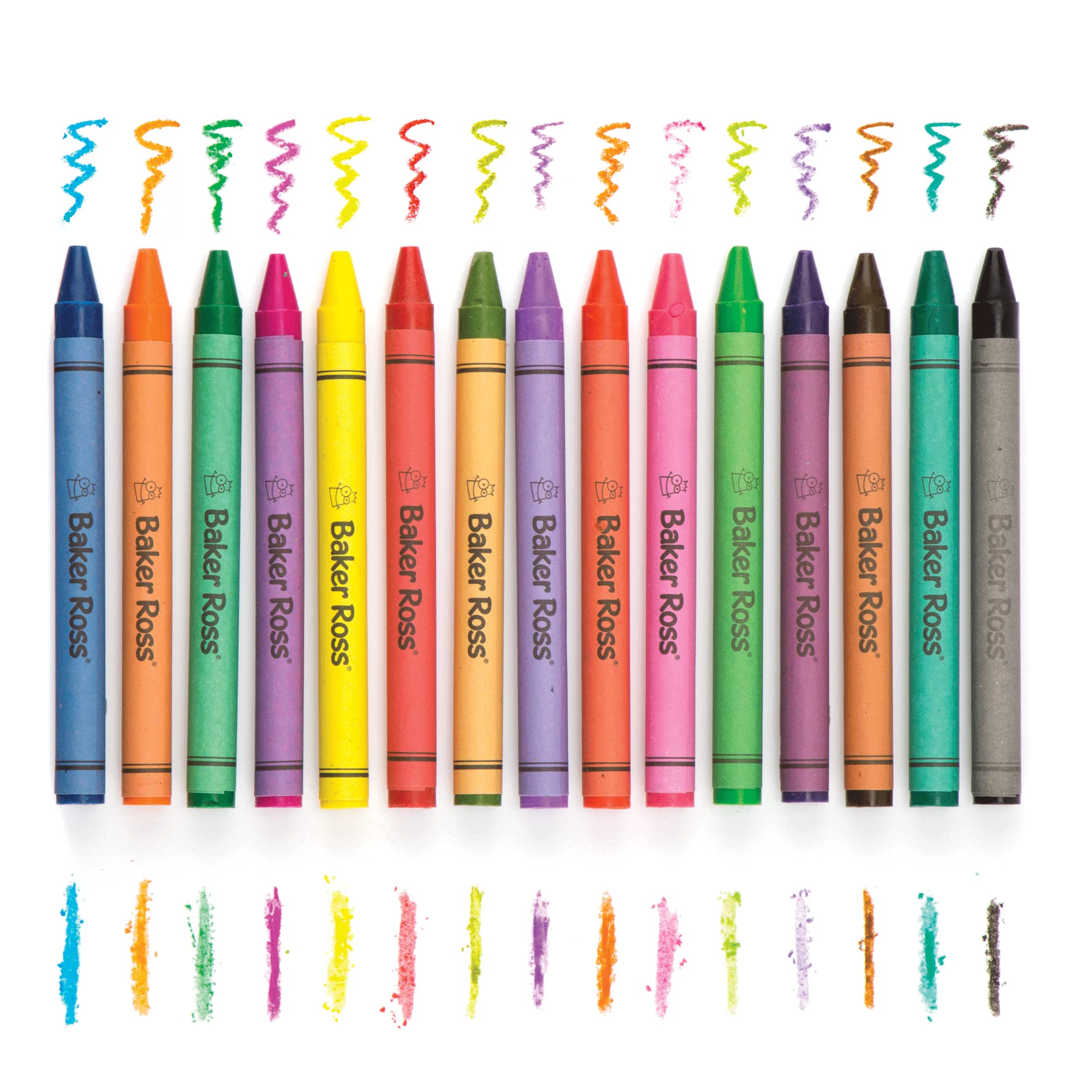 Baker Ross AV257 Chunky Wax Crayons - Pack of 96, Assorted Colours | Paper Wrapped 2