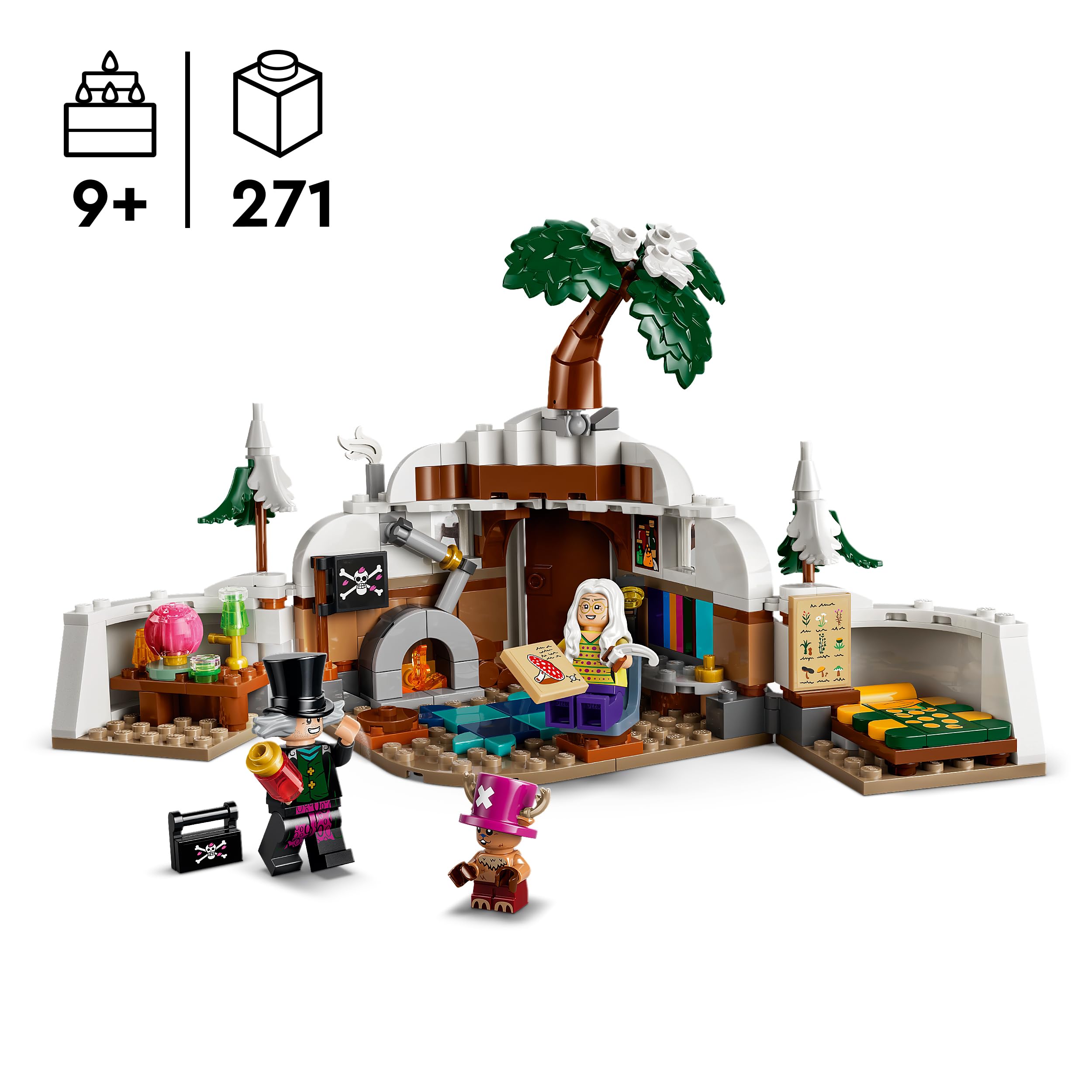 LEGO ONE PIECE Dr. Hiriluk's Hideout Building Set | 3 Minifigures | Ages 9+ 2