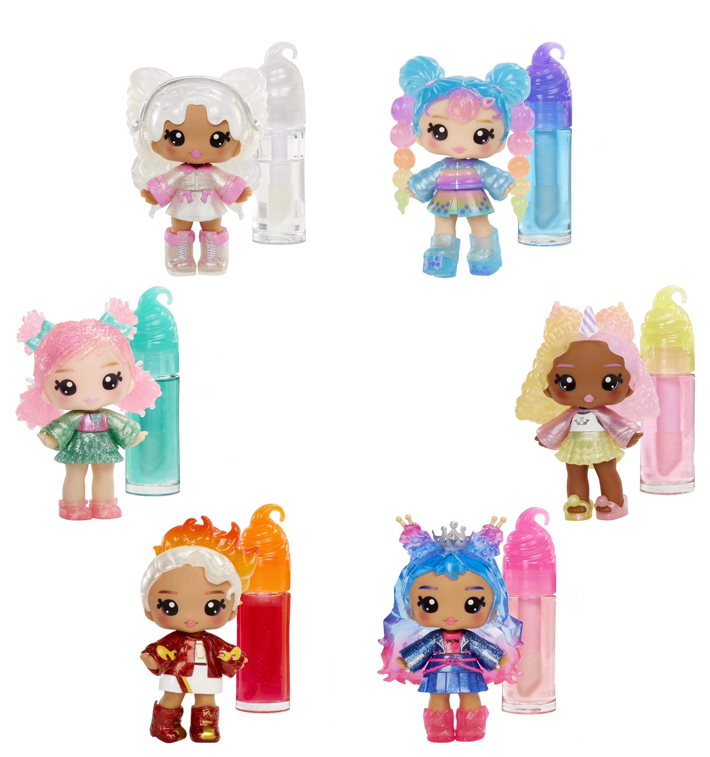 Yummiland Nia Candy Fluff Doll - DIY Lip Gloss Kit with Scented Character & Customizable Fashion 7
