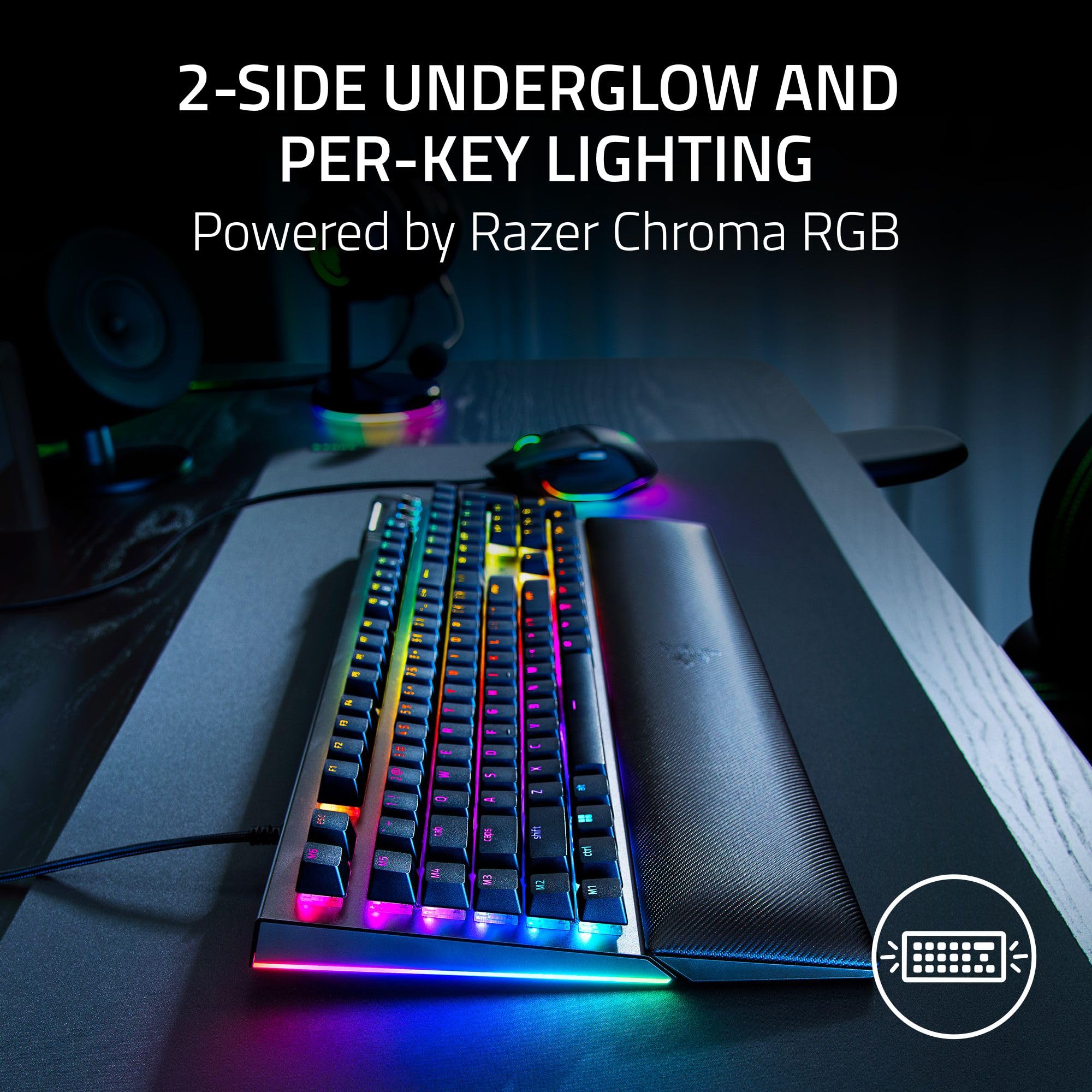 Razer BlackWidow V4 – Mechanische Gaming-Tastatur mit grünem Schalter und Chroma RGB 5