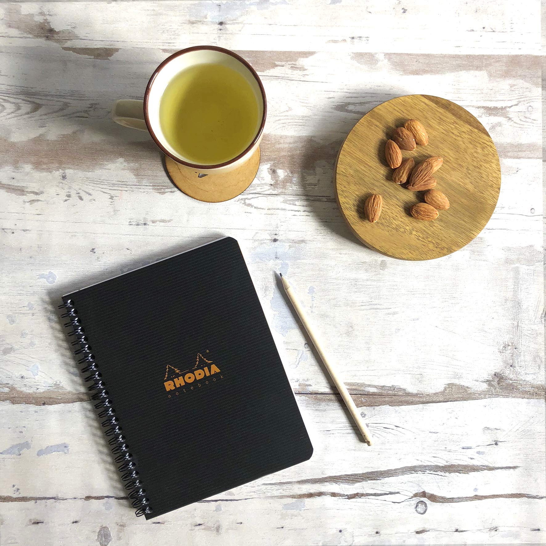 Rhodia 119901C Spiral Notebook - Black A4+ | Lined | 160 Microperforated Pages 9