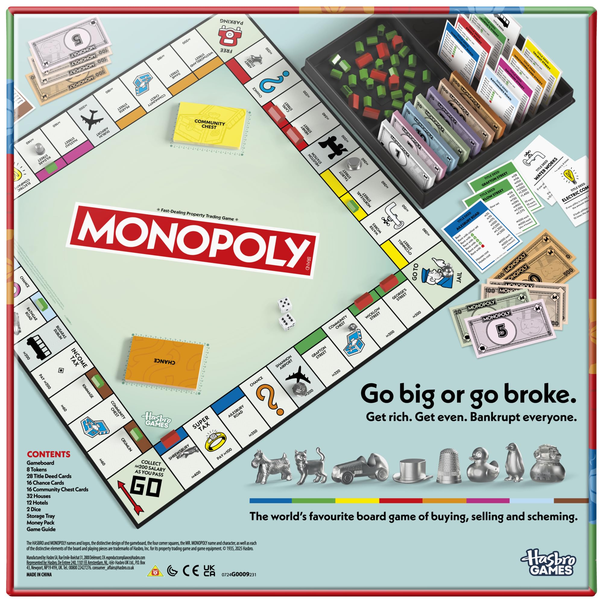 Monopoly Standard Edition Board Game - Family Fun, Ages 8+, 2-6 Players, Multi-color 6