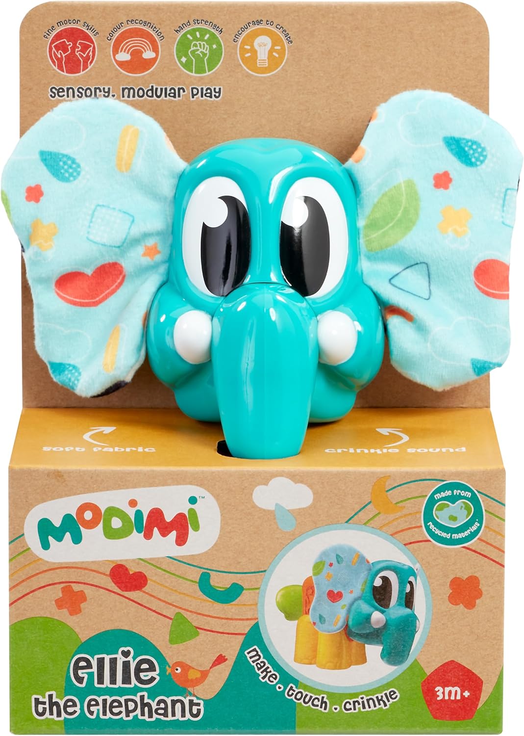 Modimi Ellie the Elephant - Sensory, Modular Playset for Toddlers 3 Months to 3 Years 1