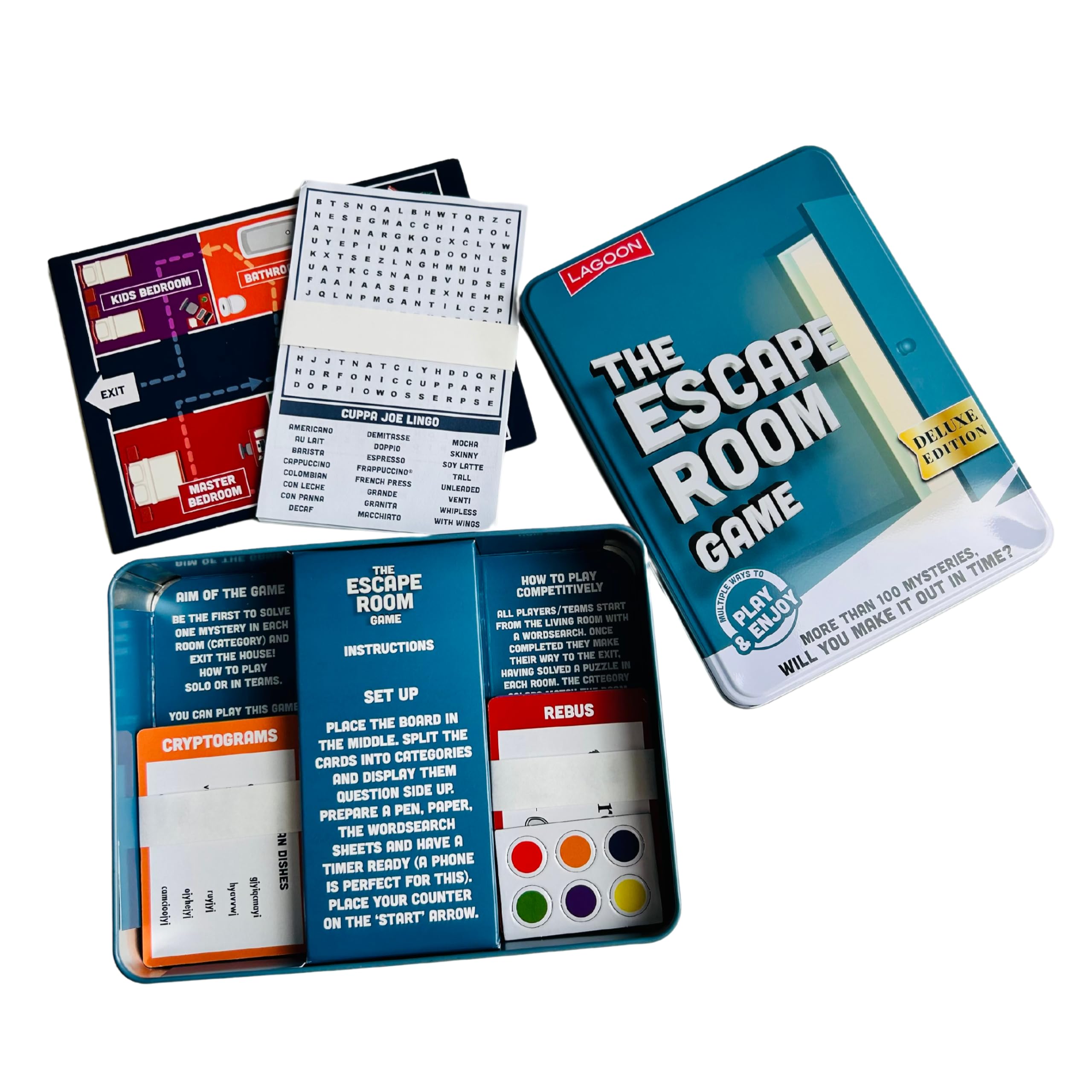 University Games - The Escape Room Mystery Game Large Deluxe Edition in a Tin 2