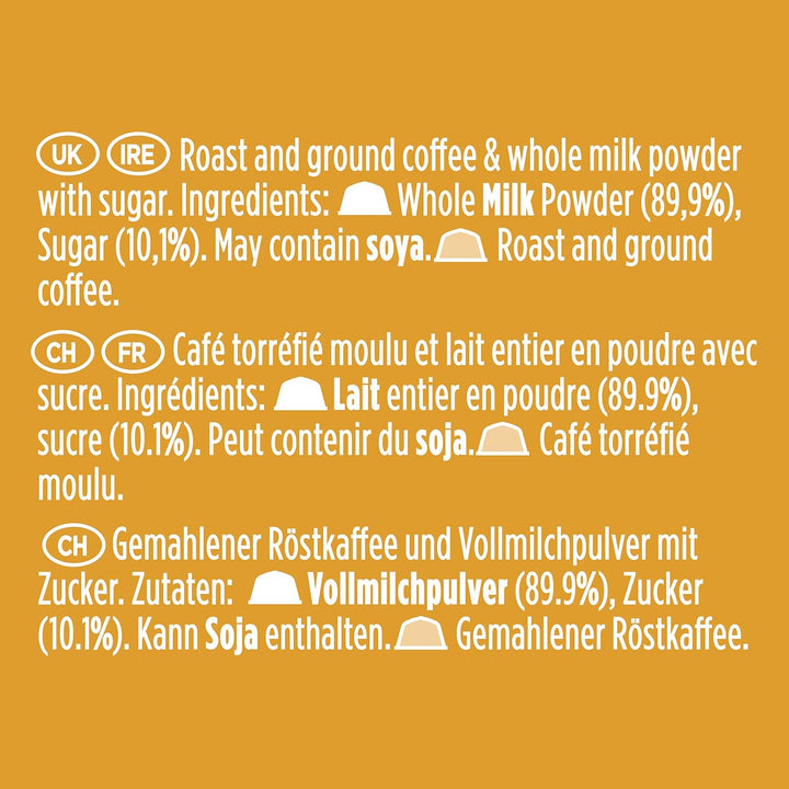 Nescafé Dolce Gusto Latte Macchiato Coffee Pods, 3 x 16 Capsules (48 Total) - Whole Milk & Arabica-Robusta Blend