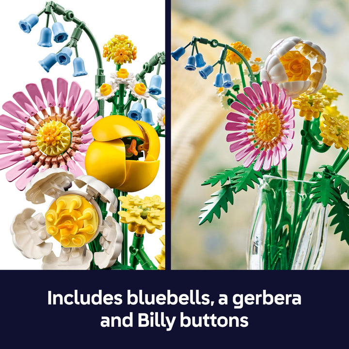 LEGO Botanicals Petite Sunny Bouquet - 373-Piece Building Set for Ages 9+