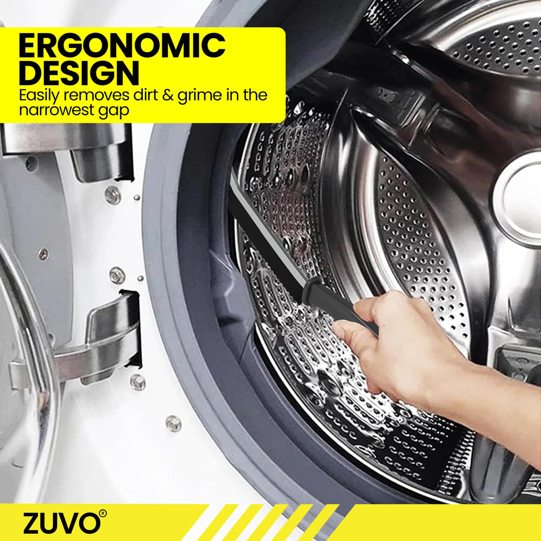 Zuvo Crevice Brush Set (2 Pack) – Hard Bristle Cleaning Tool for Grout, Gaps & Tight Spaces