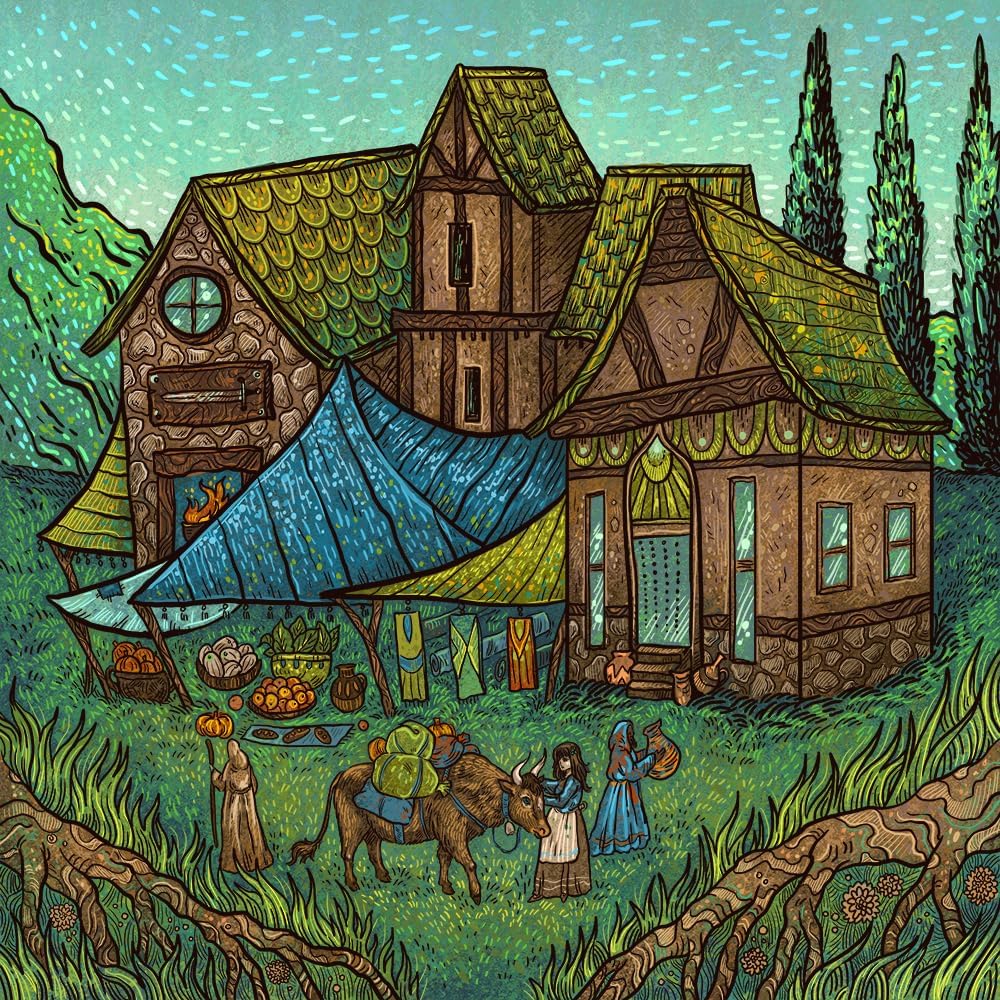 Green Meadow Games Dawn - Strategy Card Game for 3-5 Players with Hidden Roles and Tile Placement 6