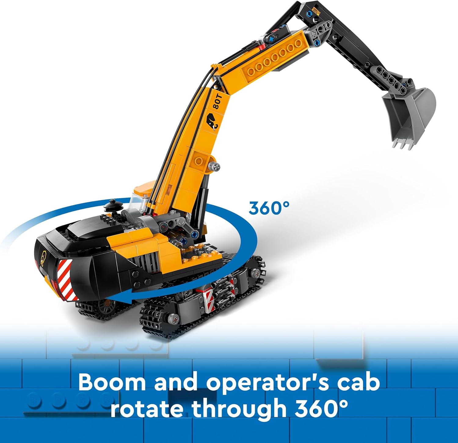 LEGO City Yellow Construction Excavator Toy - 633-Piece Building Set for Ages 8+ 3