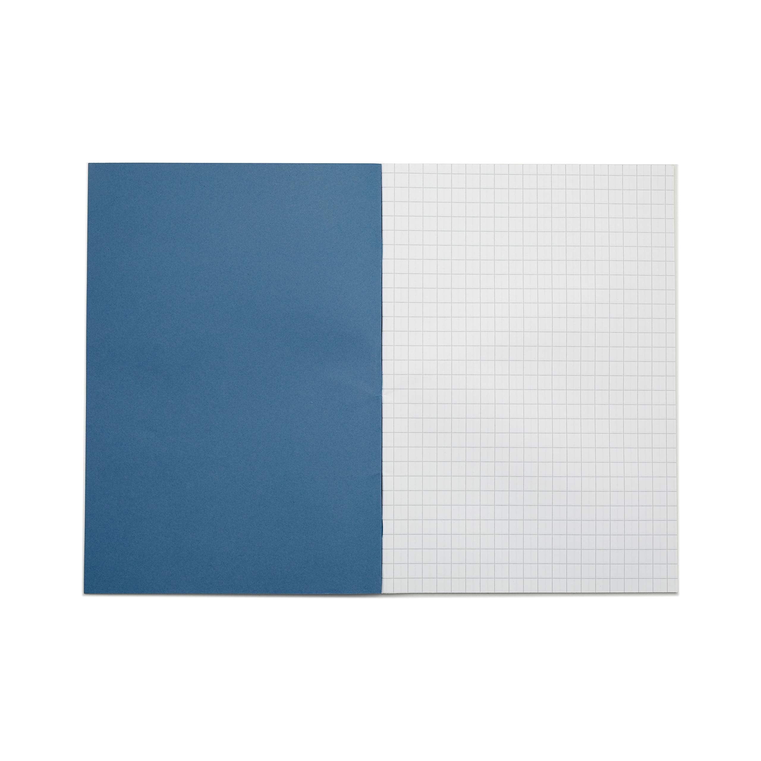 Rhino A4 64 Page Squared Exercise Book (10-Pack) | 10mm Grid | Light Blue Cover 4