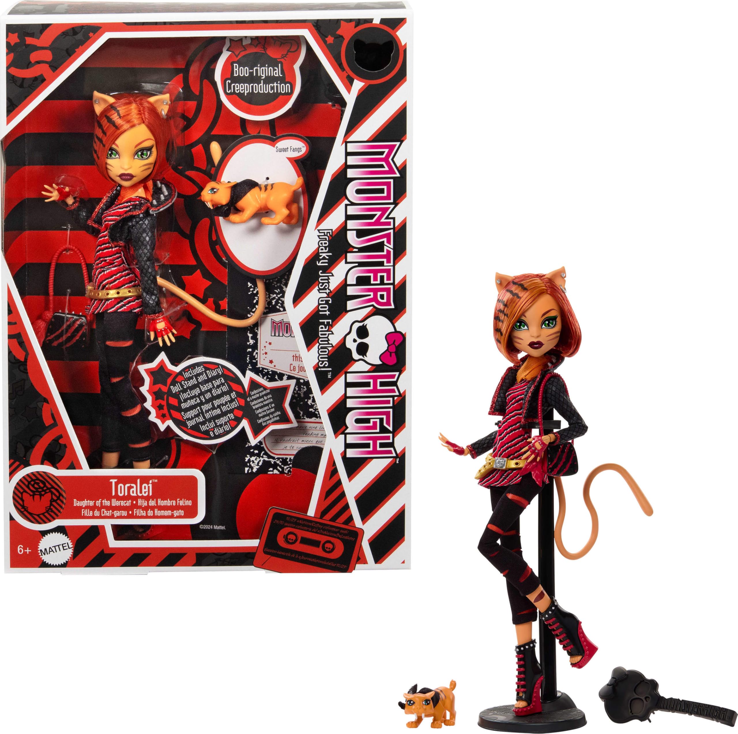 Monster High Boo-riginal Creeproduction Doll - Toralei Collectible Figure